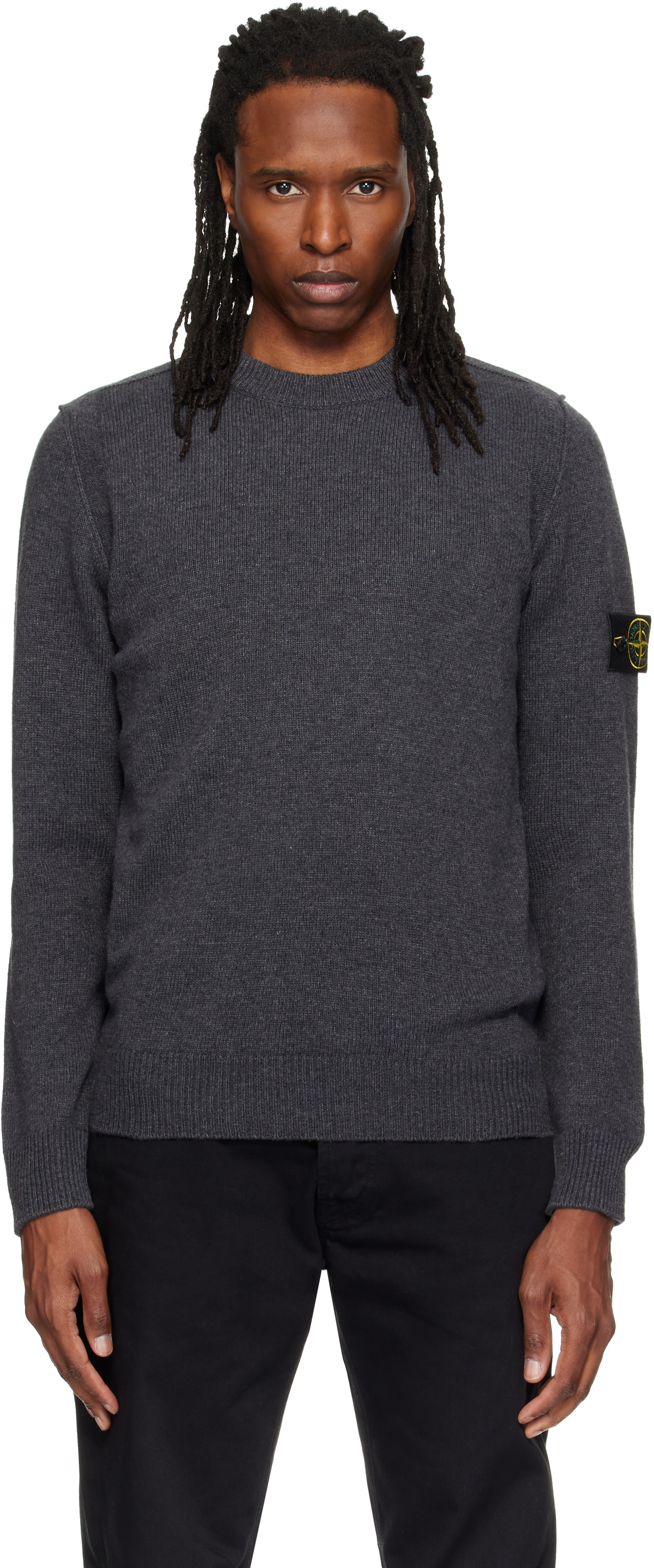 Stone Island - 그레이 5100072 램스 울 스웨터