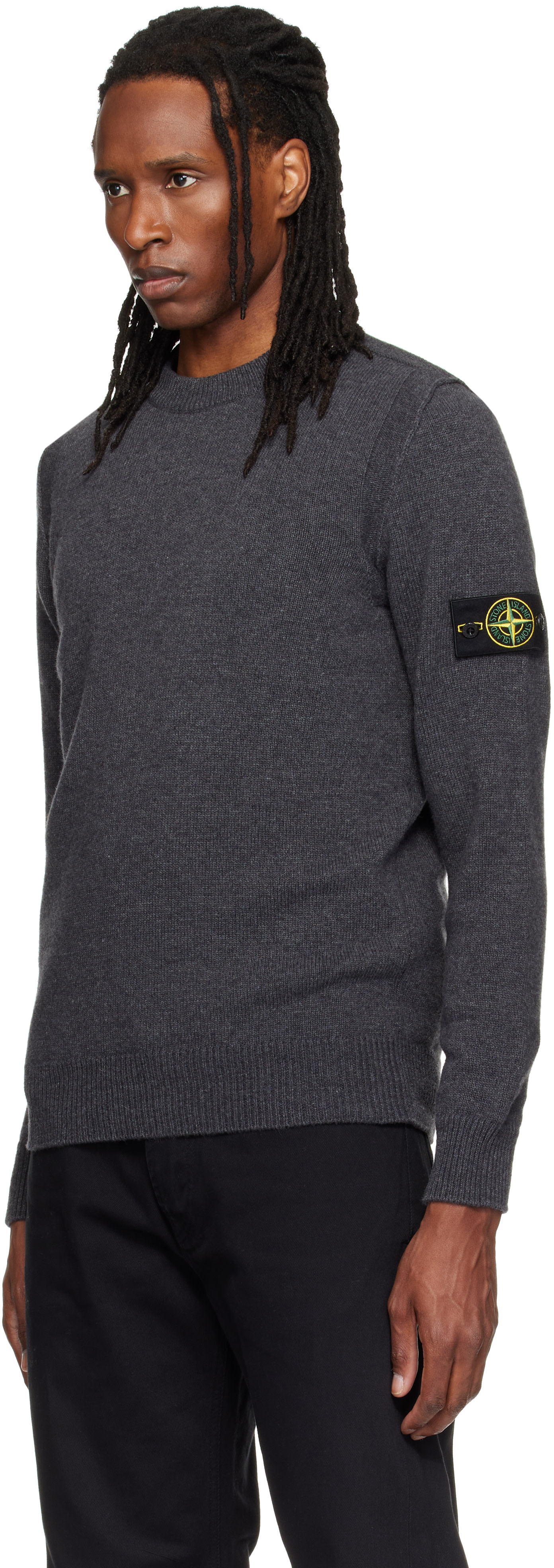 Stone Island - 그레이 5100072 램스 울 스웨터