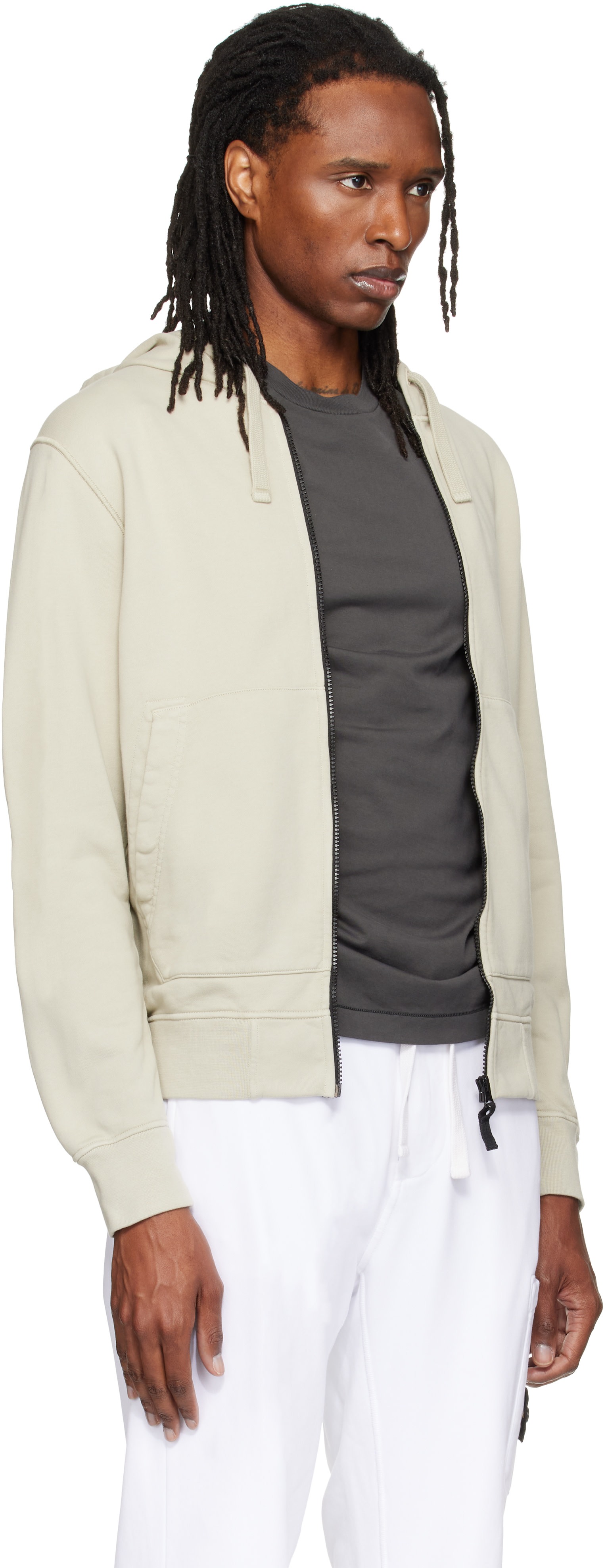 Stone Island: Green 6100061 Organic Cotton Hoodie | SSENSE Taiwan