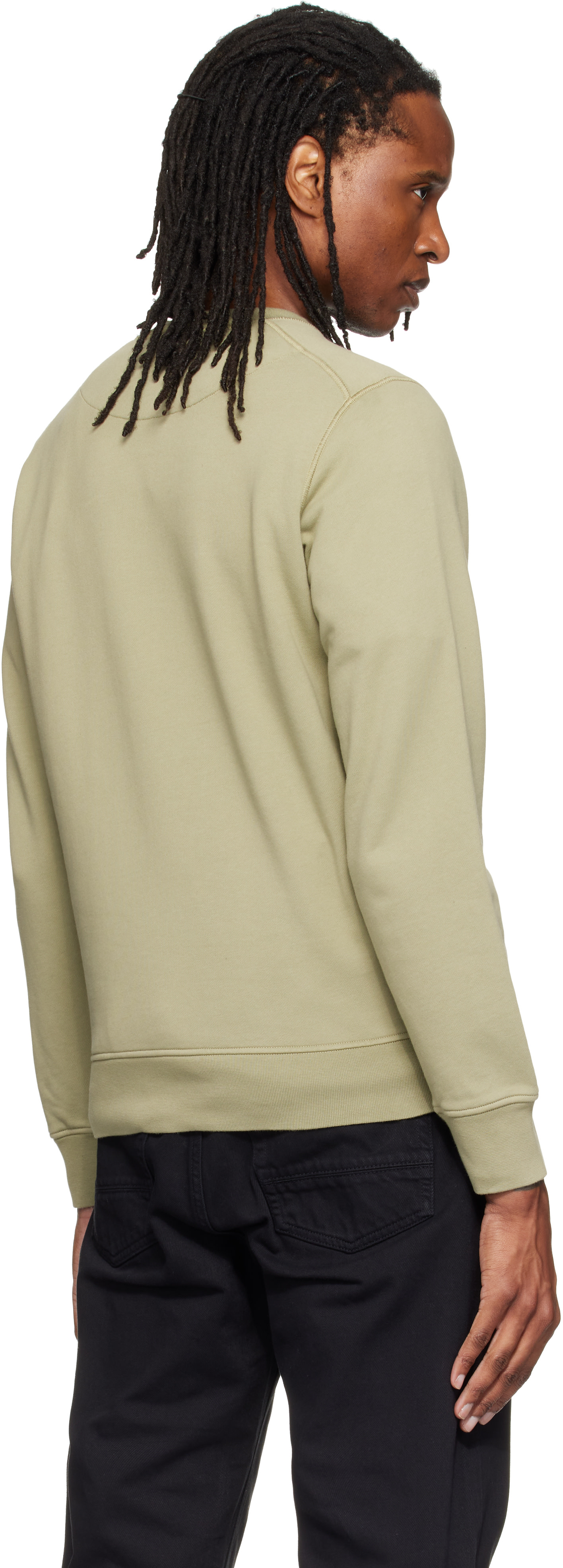 Stone Island: Green 6100060 Organic Cotton Sweatshirt | SSENSE Canada