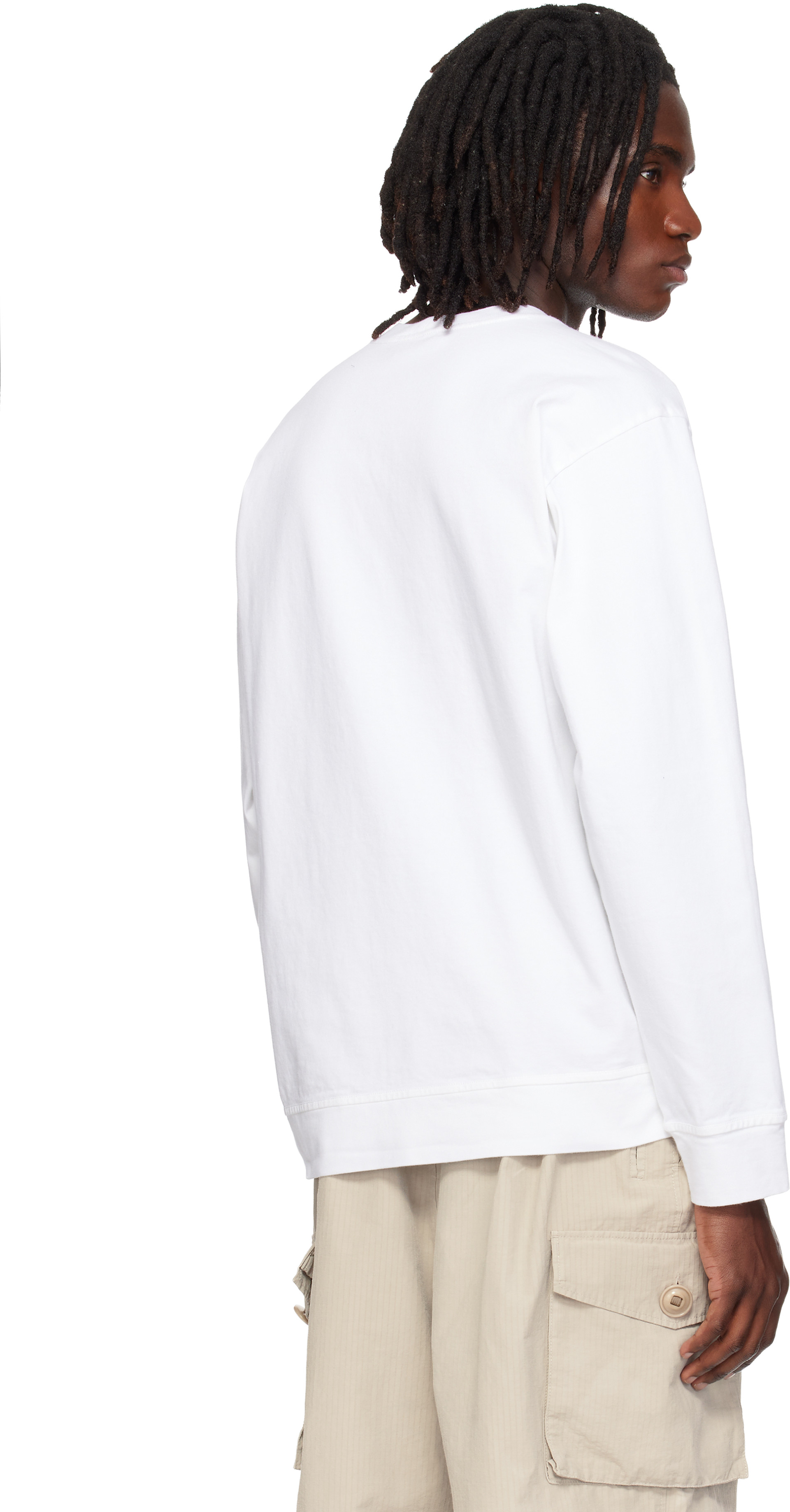Stone Island: ホワイト 6100057 Heavy Organic Cotton スウェット