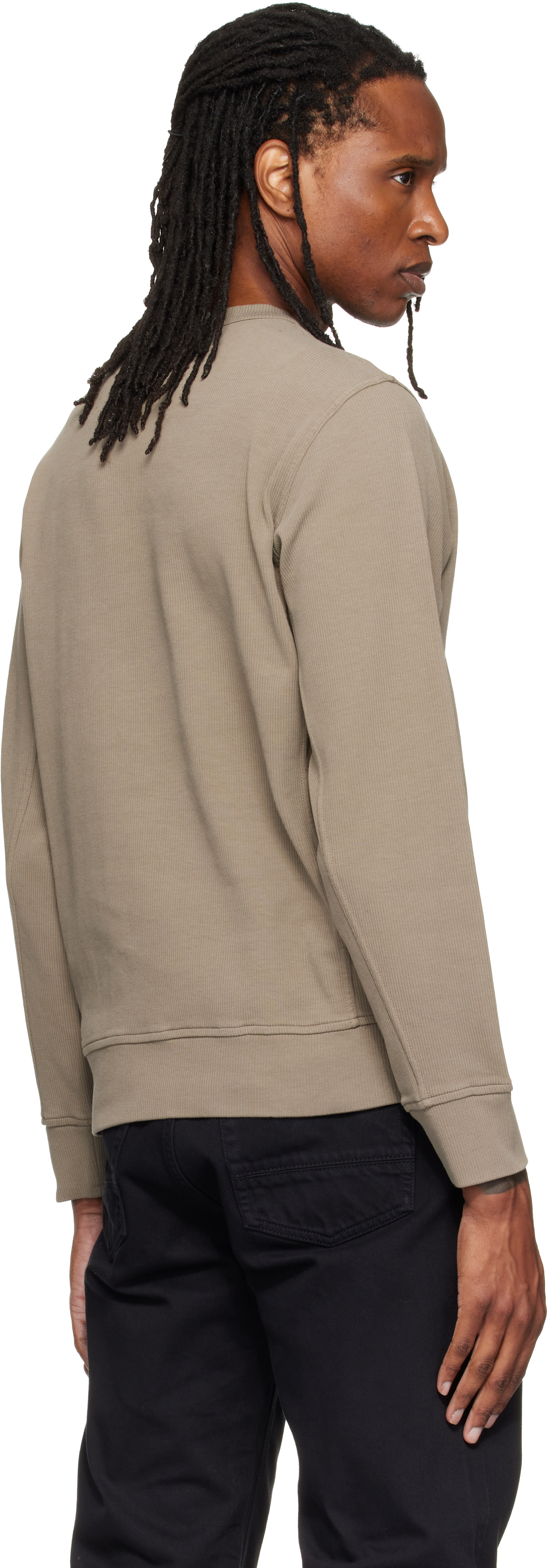Stone Island: カーキ 6100017 Organic Cotton Interlock スウェット