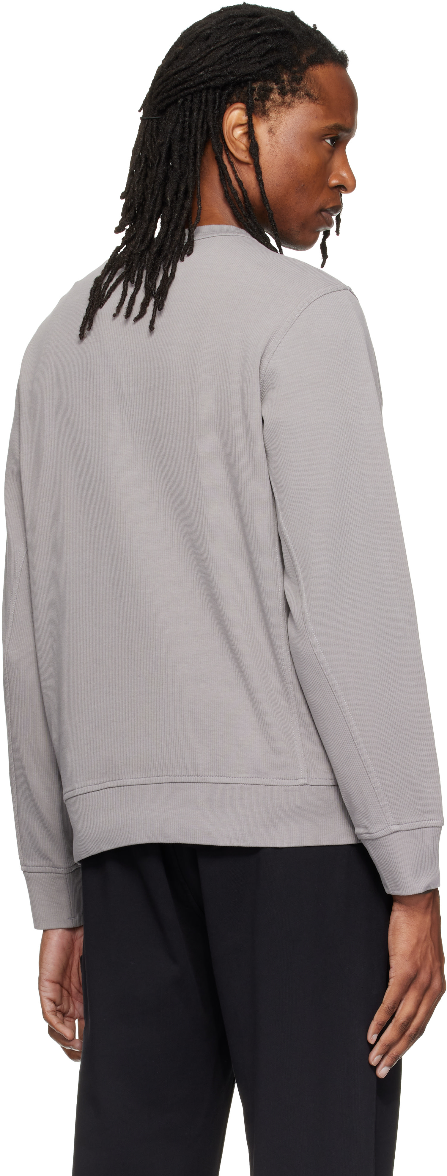Stone Island: Gray 6100017 Organic Cotton Interlock Sweatshirt