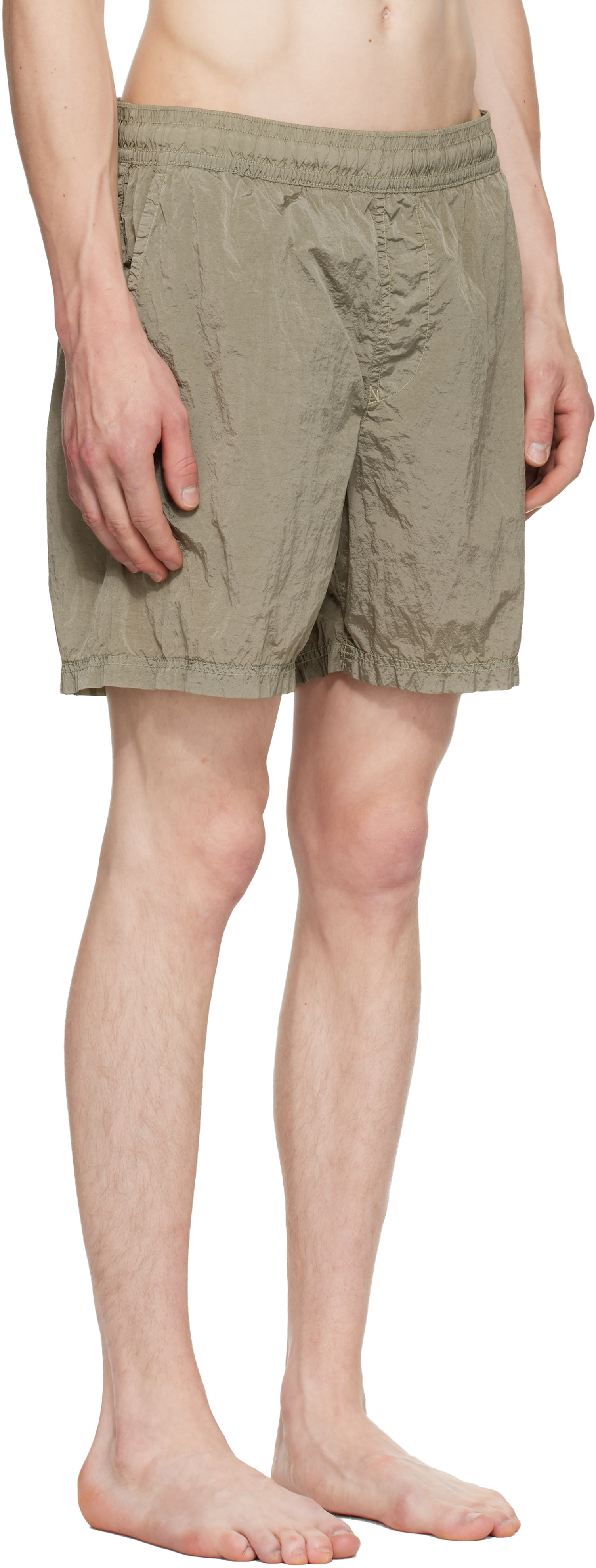 Stone Island: カーキ B100004 Nylon Metal Econyl スイムショーツ