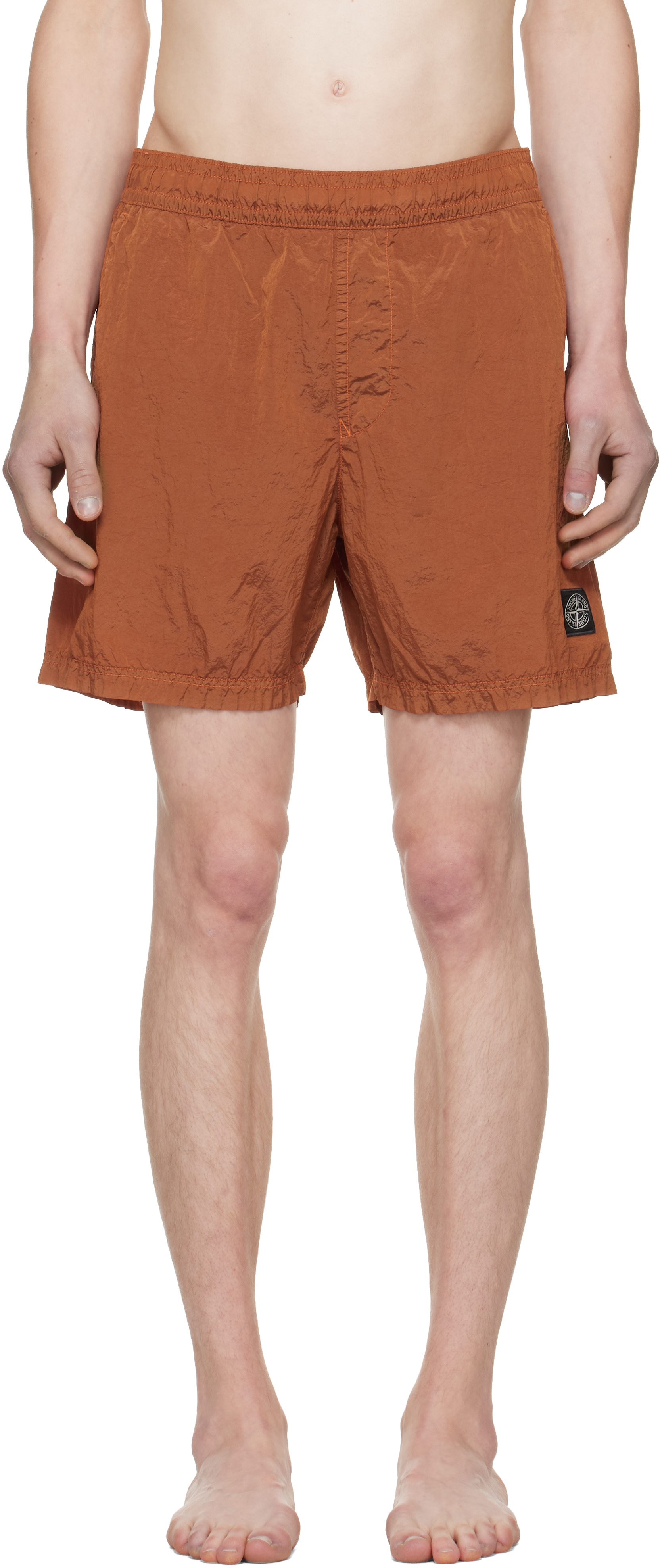 Stone Island: オレンジ B100004 Nylon Metal Econyl スイムショーツ