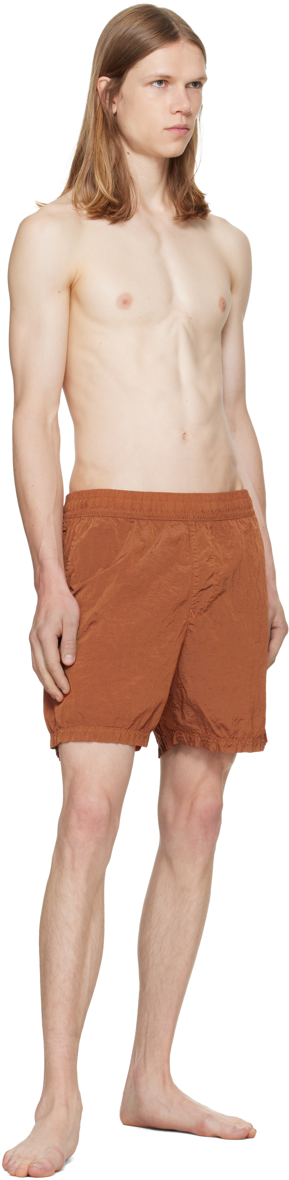 Stone Island: オレンジ B100004 Nylon Metal Econyl スイムショーツ