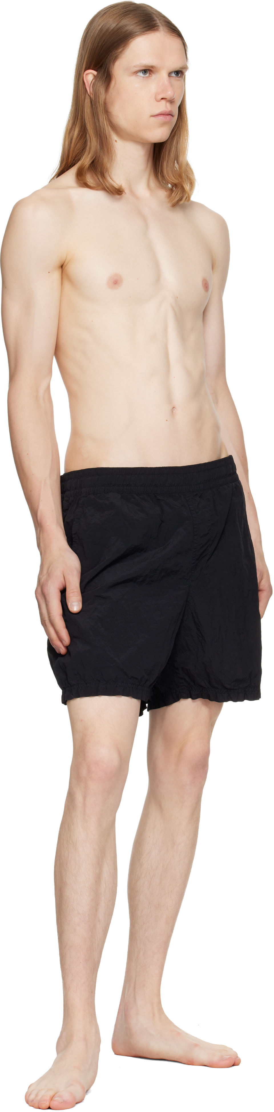 Stone Island: ブラック B100004 Nylon Metal Econyl スイムショーツ