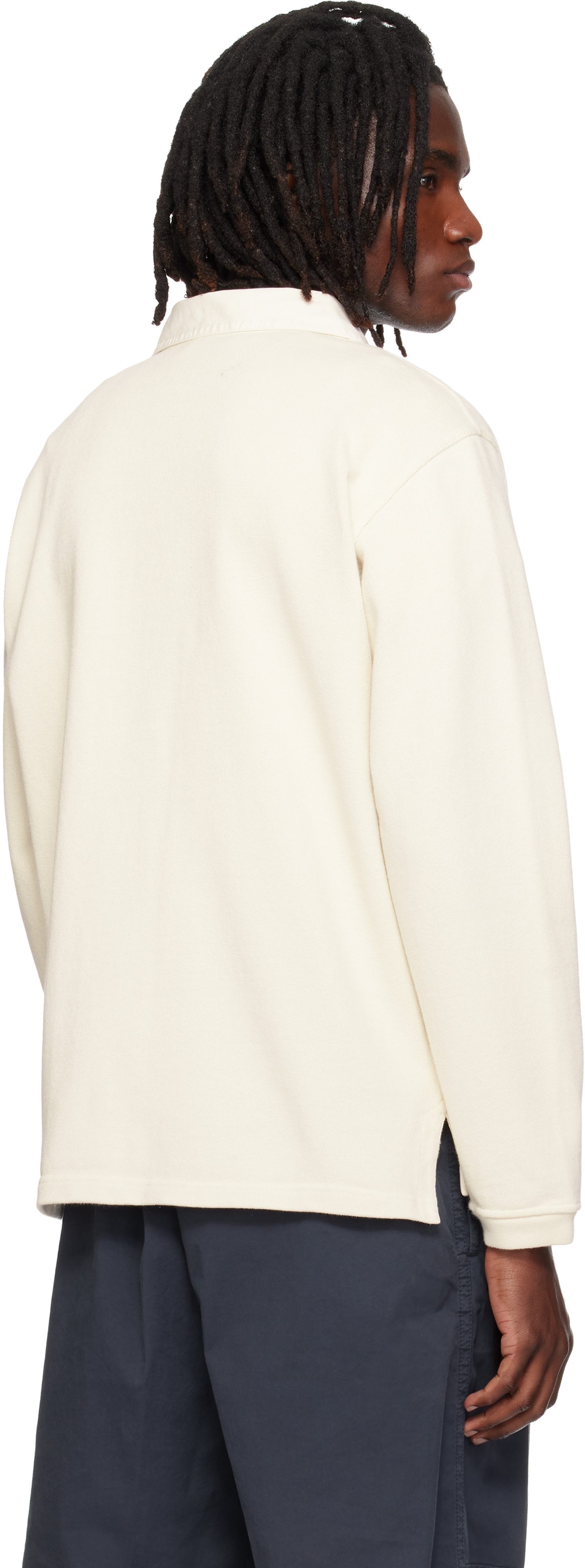 Stone Island: オフホワイト 6100001 Heavy Cotton Jersey ポロシャツ