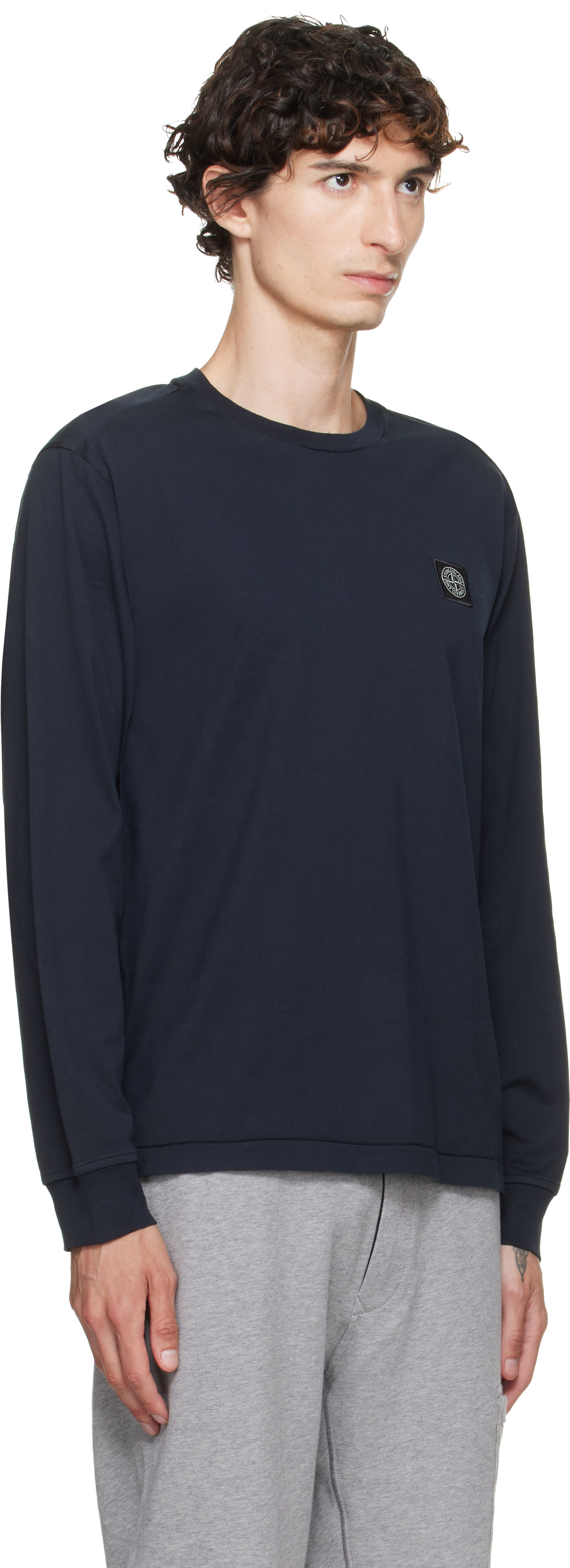 Stone Island: Navy 2100031 60/2 Cotton Jersey T-shirt | SSENSE