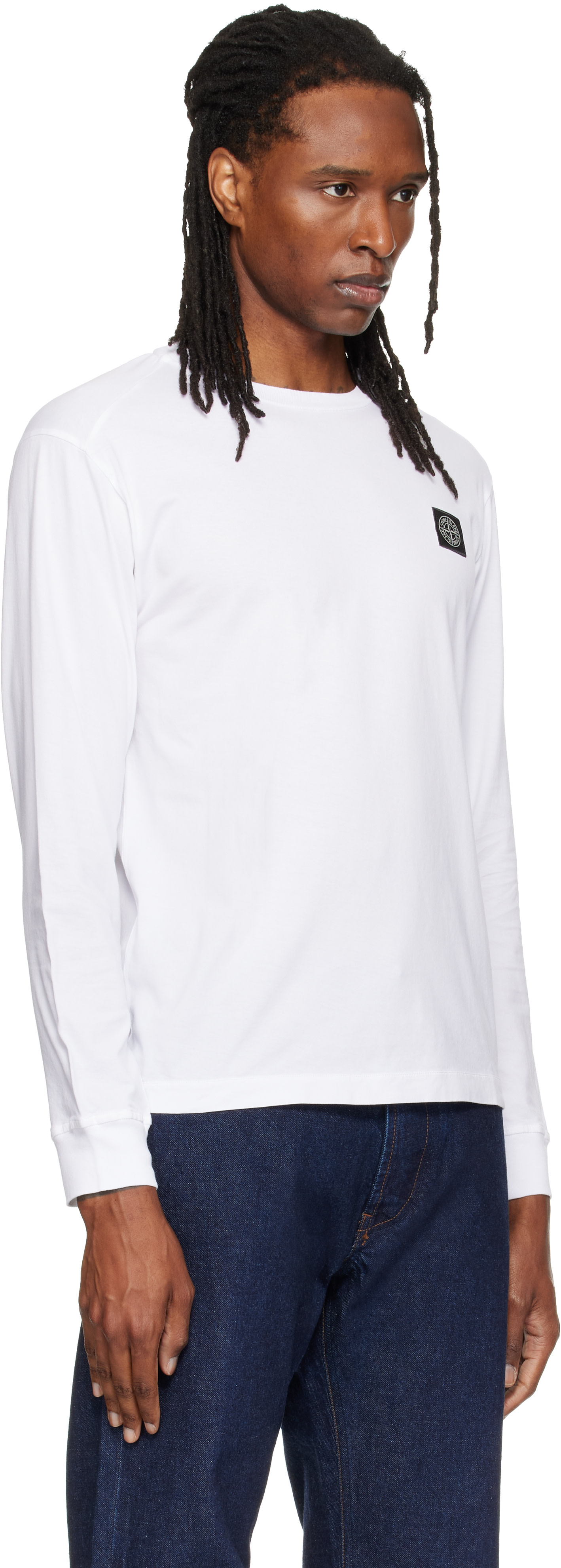 Stone Island: White 2100031 60/2 Cotton Jersey T-shirt | SSENSE