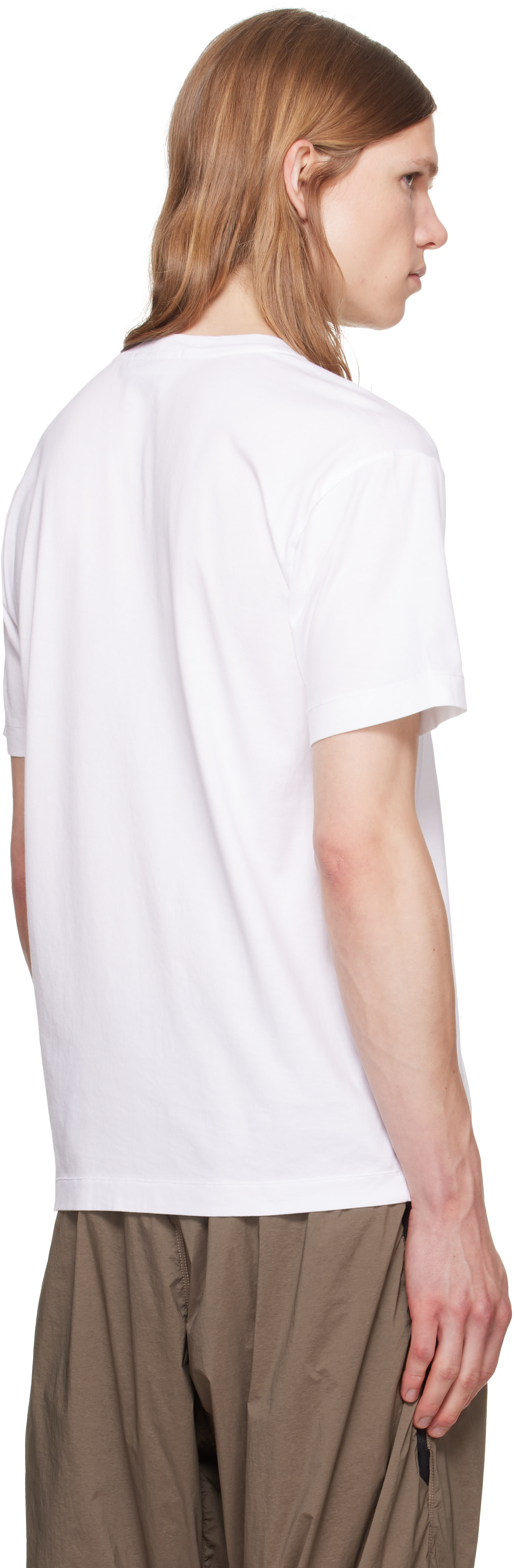 Stone Island: ホワイト 2100027 60/2 Cotton Jersey Tシャツ | SSENSE