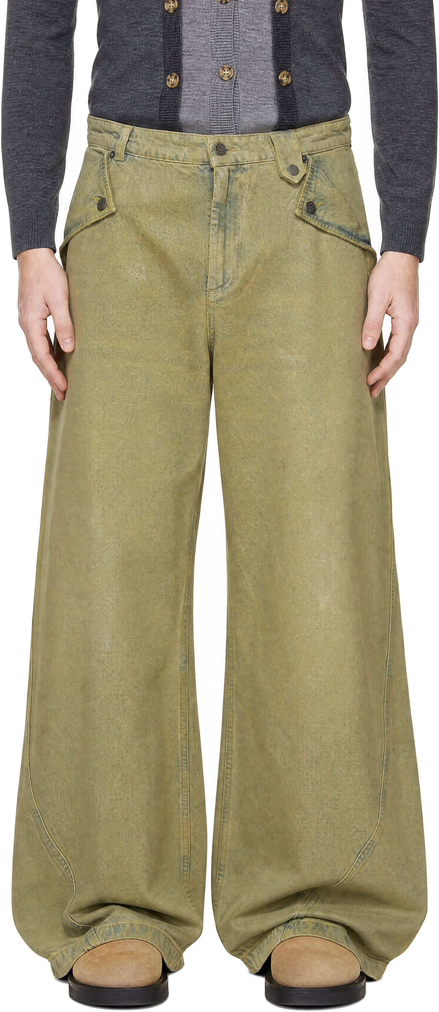 EGONlab - Green Baggy Jeans