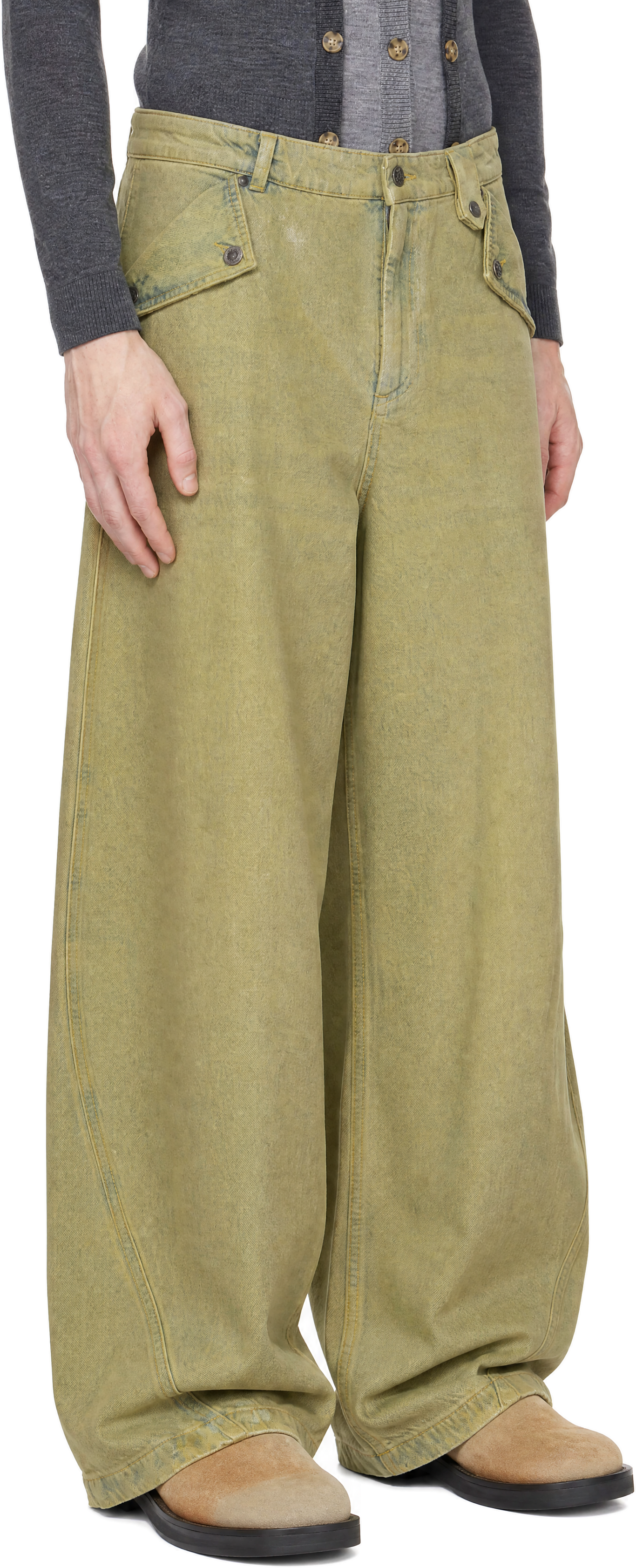 EGONlab - Green Baggy Jeans