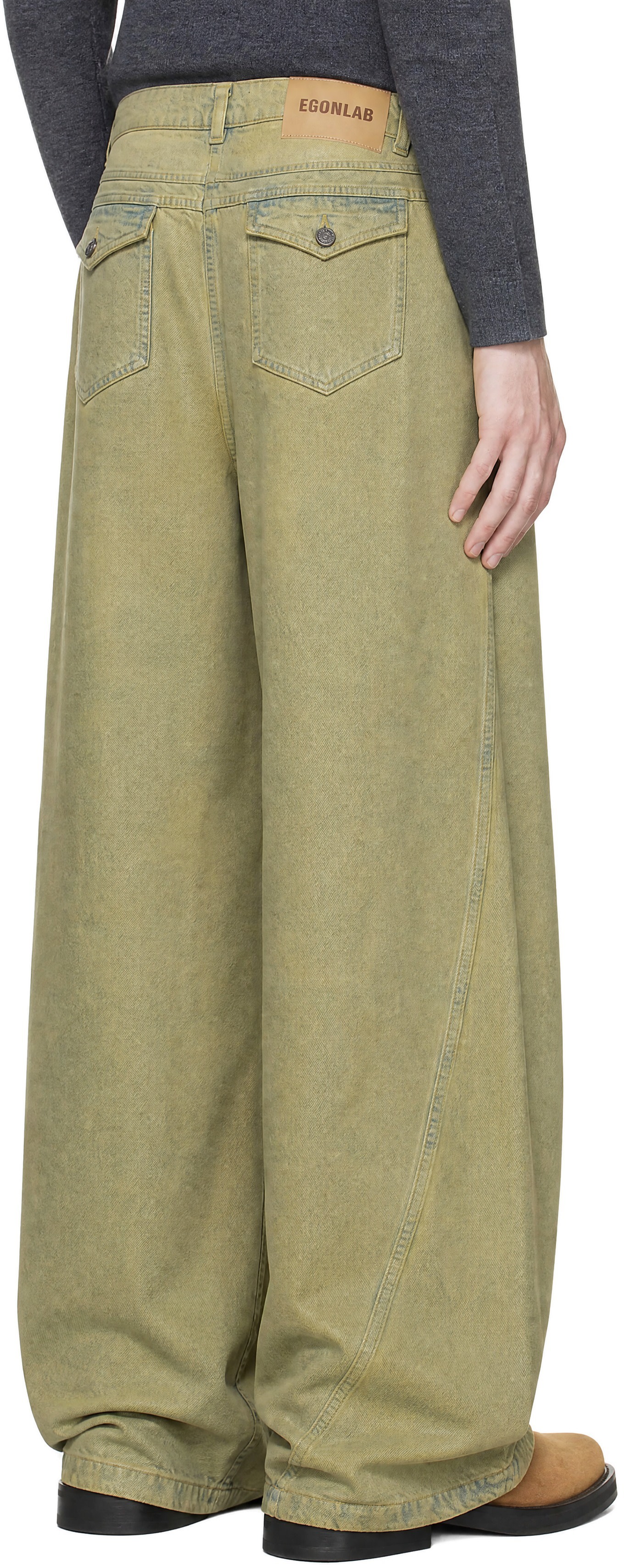 EGONlab - Green Baggy Jeans
