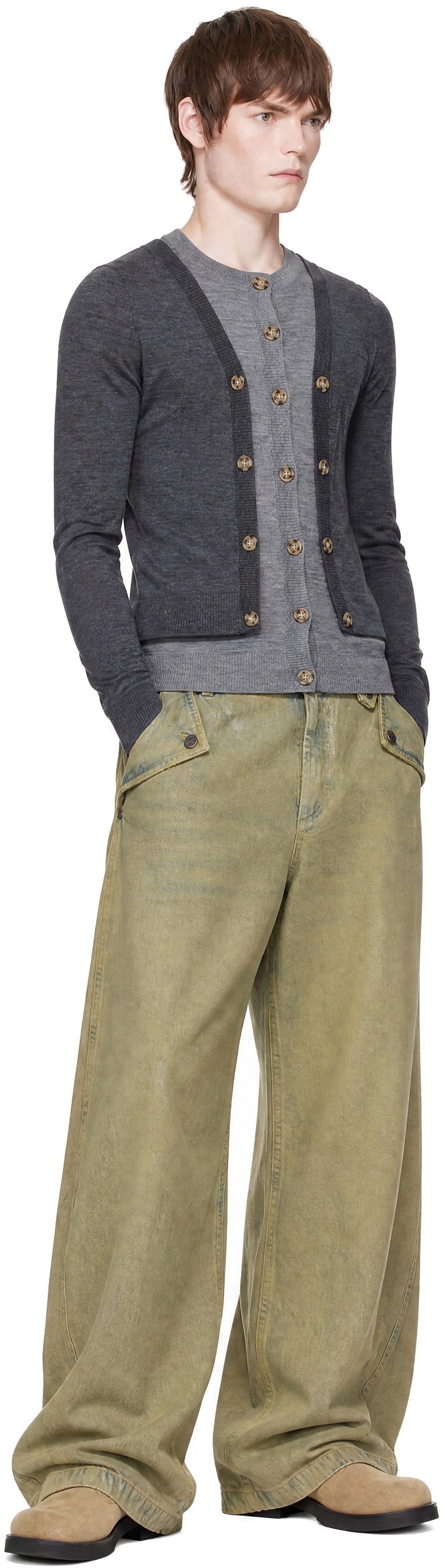 EGONlab - Green Baggy Jeans