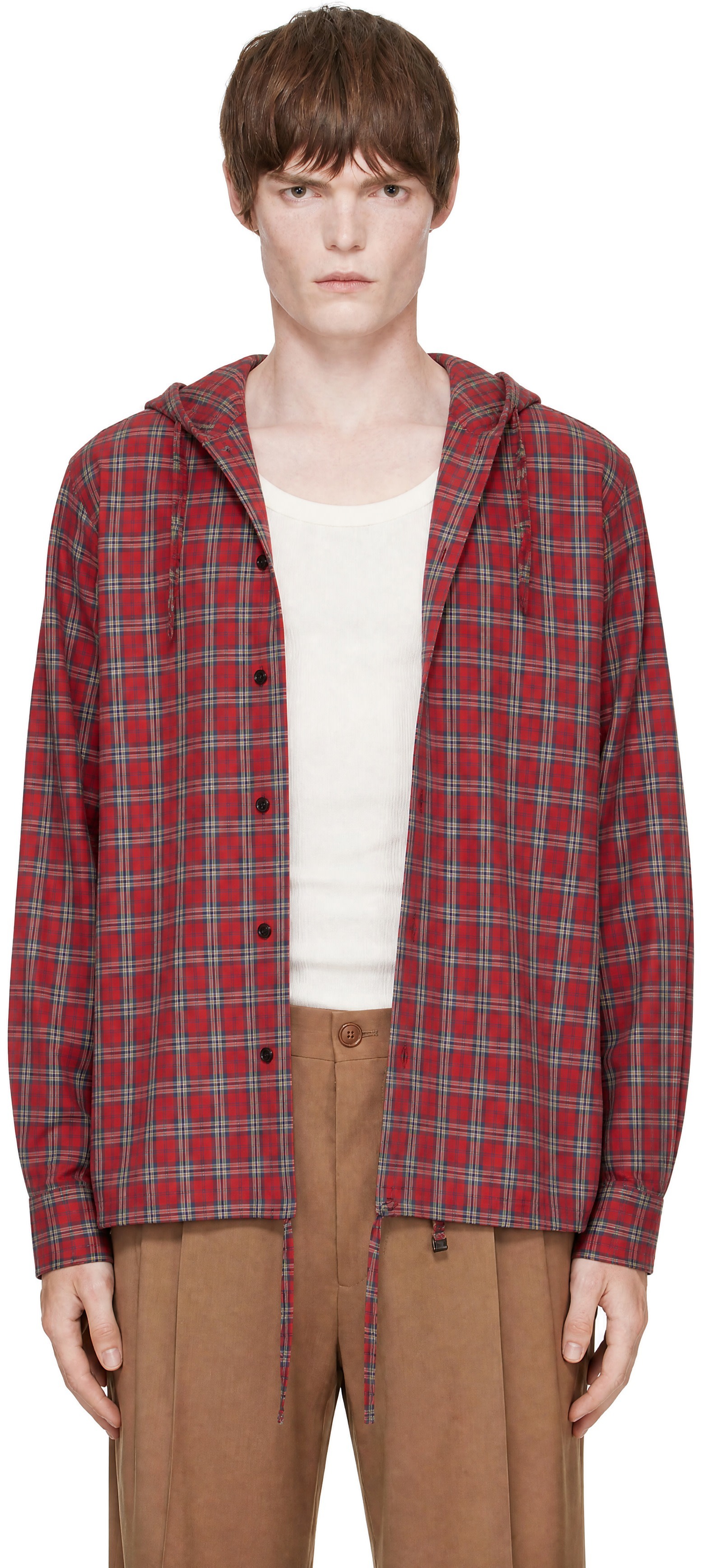 EGONlab - Red Hooded Shirt