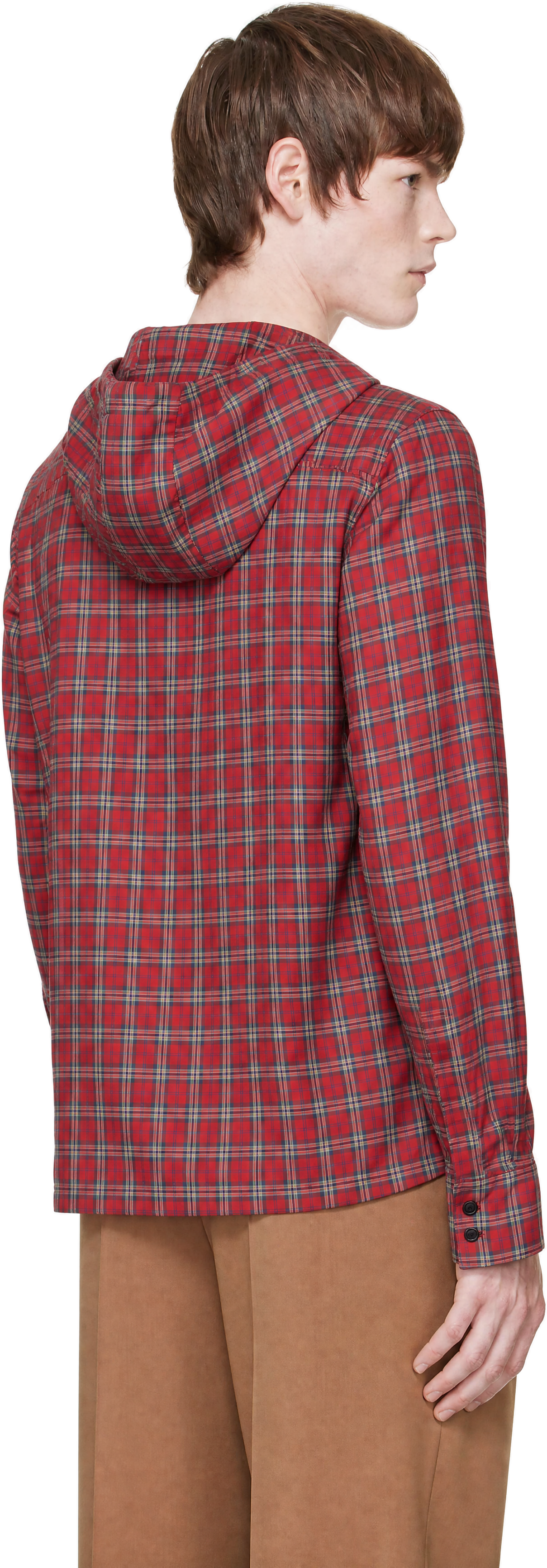 EGONlab - Chemise rouge à capuche