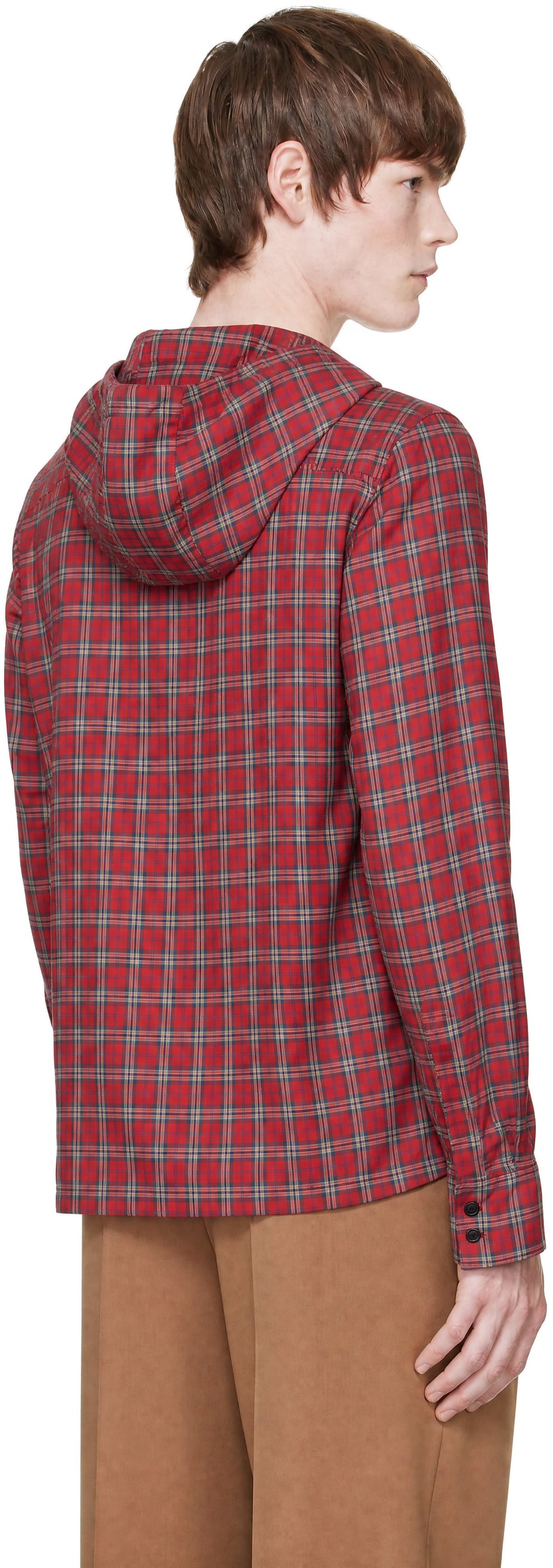EGONlab - Red Hooded Shirt