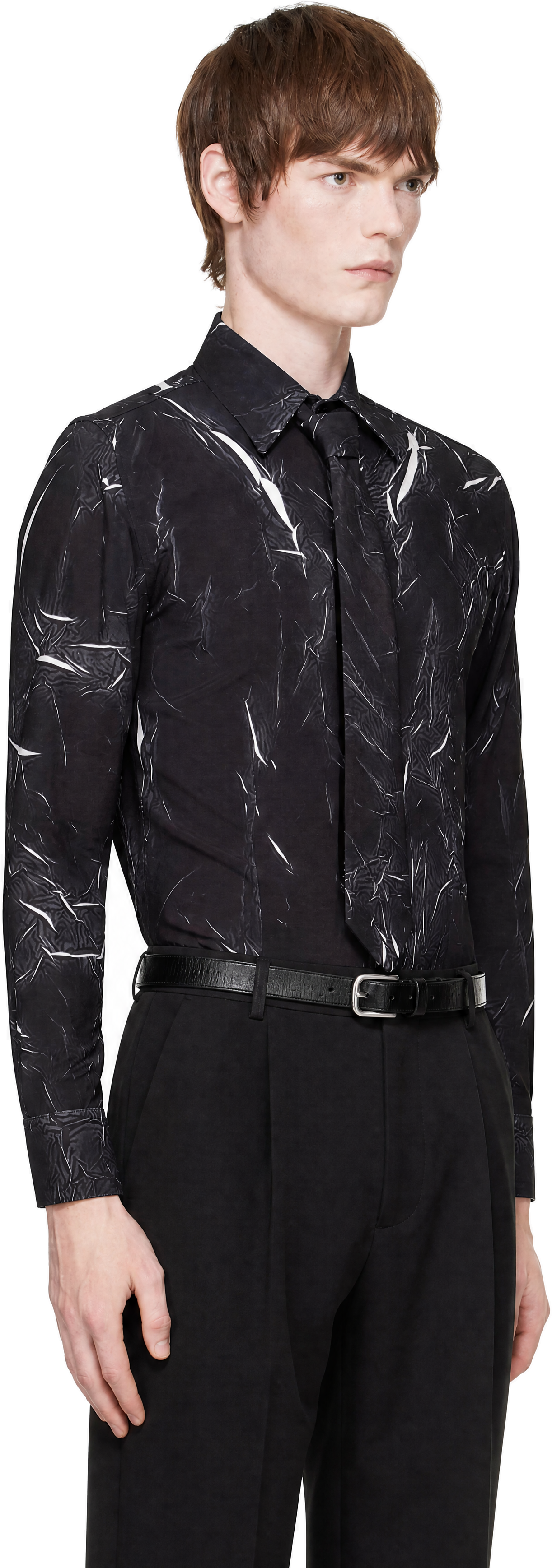 EGONlab - Black Shoulder Pads Shirt