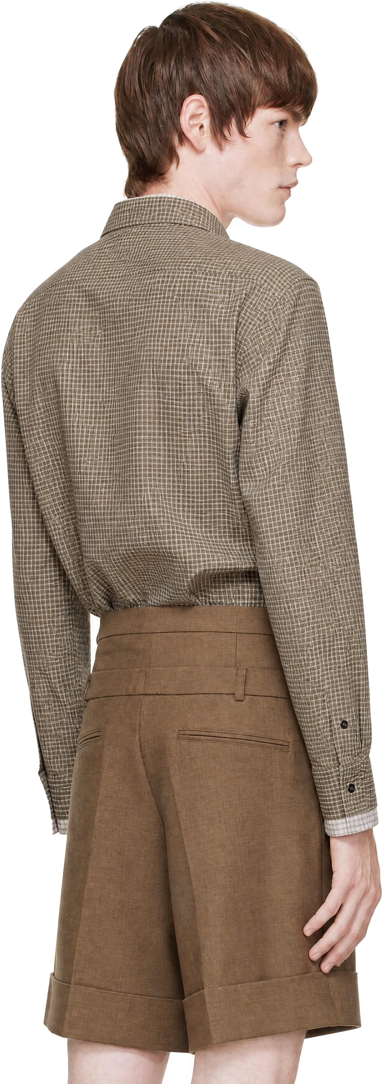 EGONlab - Chemise étagée brune