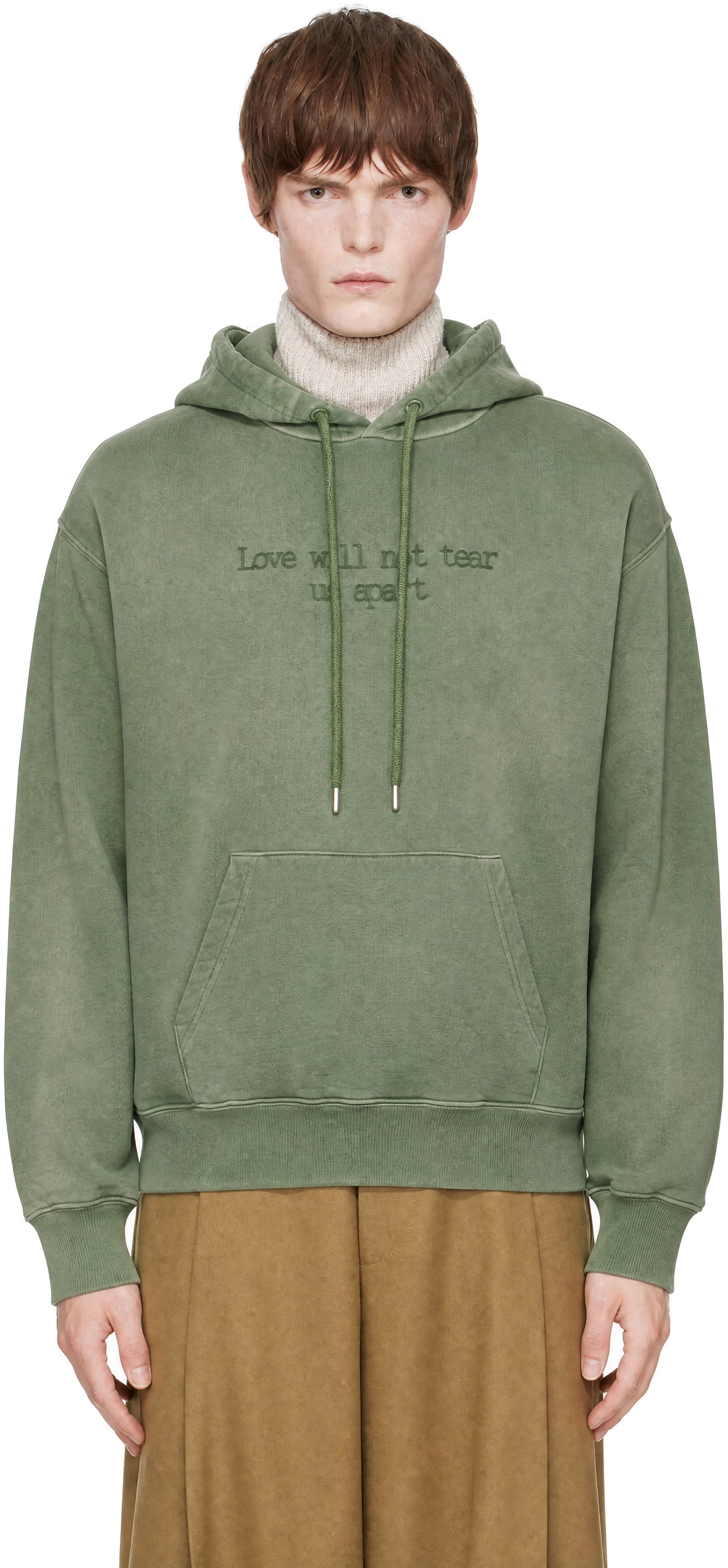 EGONlab - Pull à capuche 'Love' vert édition Tinder x Safe Place