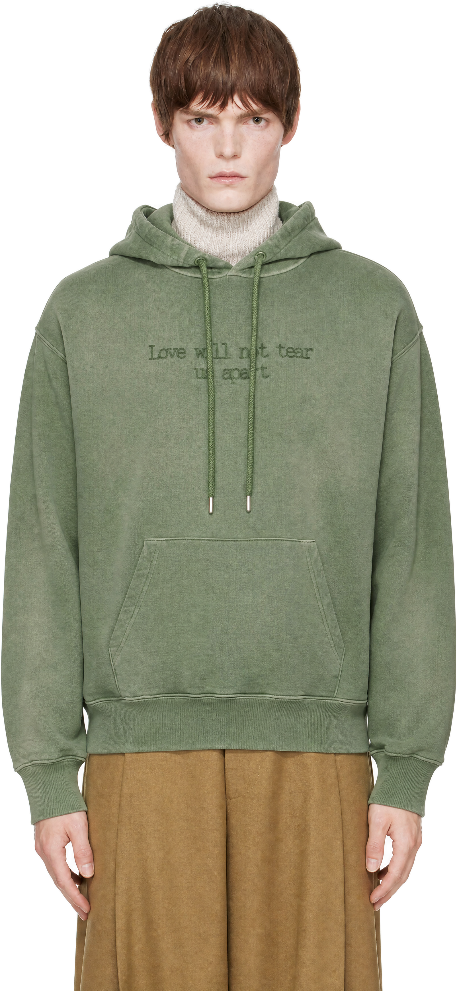 EGONlab - Pull à capuche 'Love' vert édition Tinder x Safe Place