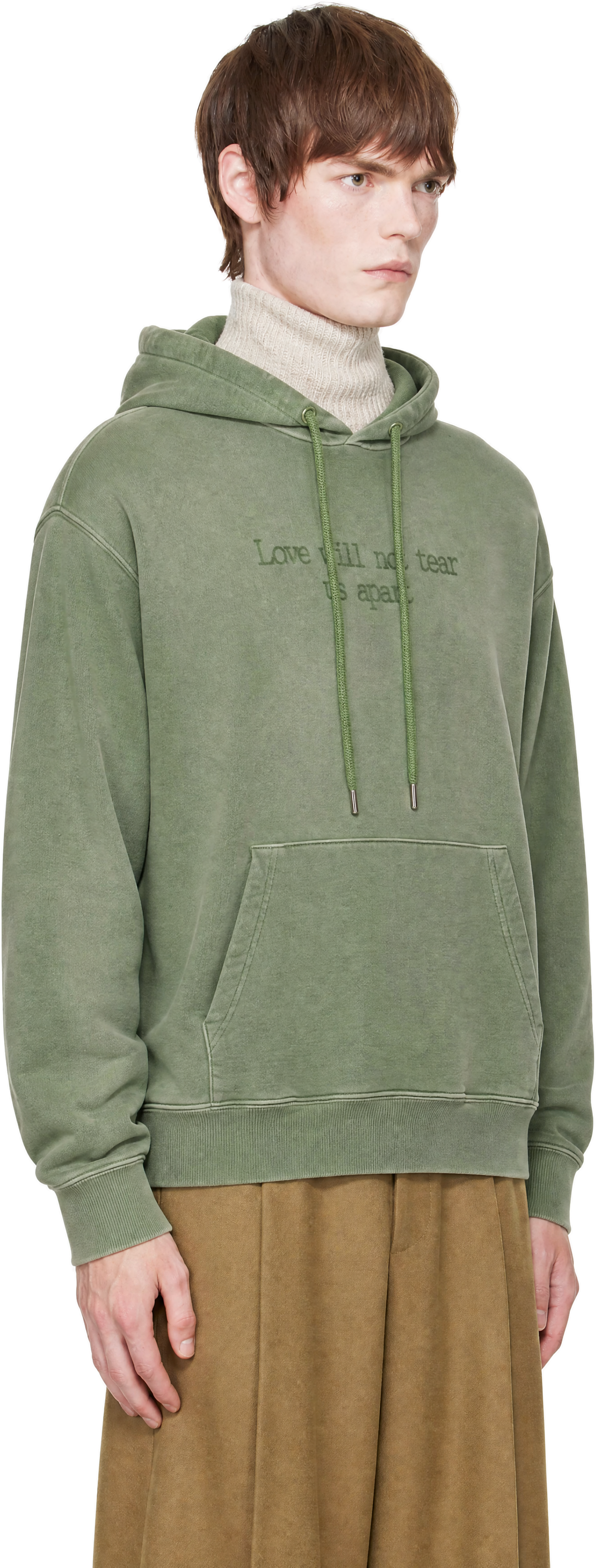 EGONlab - Pull à capuche 'Love' vert édition Tinder x Safe Place