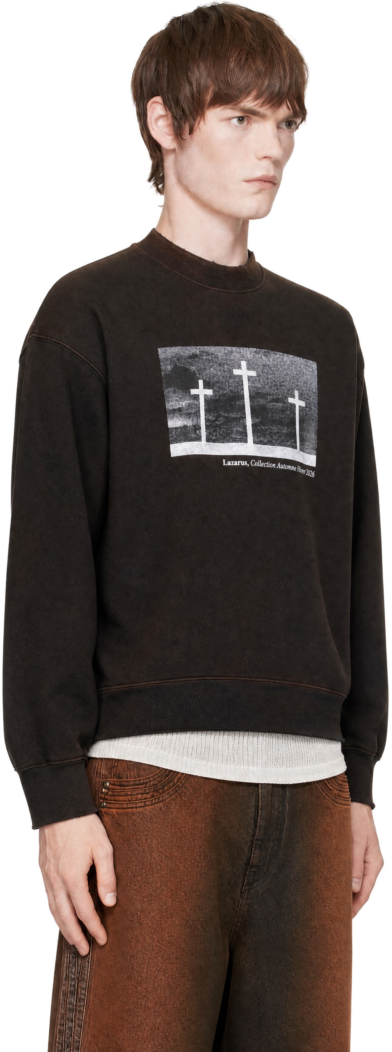 EGONlab - ブラック Egonic 'Lazarus' Crosses スウェットシャツ