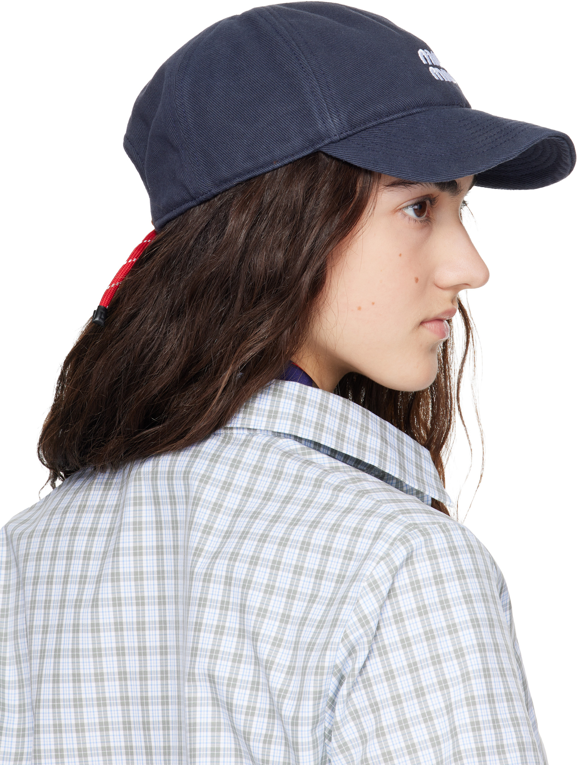 Miu Miu - Navy Denim Baseball Cap