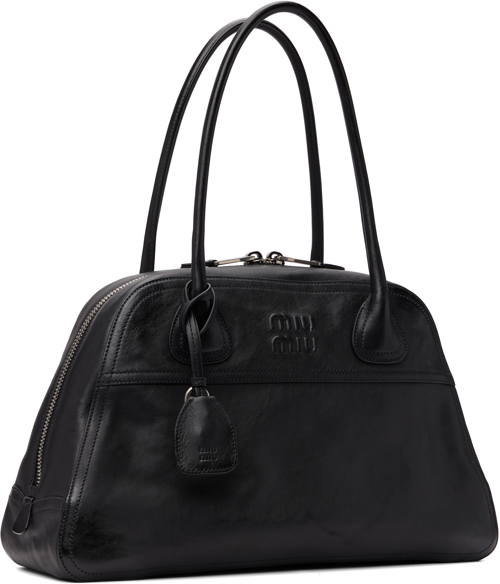 バッグ Miu Miu Nylon Hand Bag Miu Miu: Black Vivant Leather Bag | SSENSE Canada