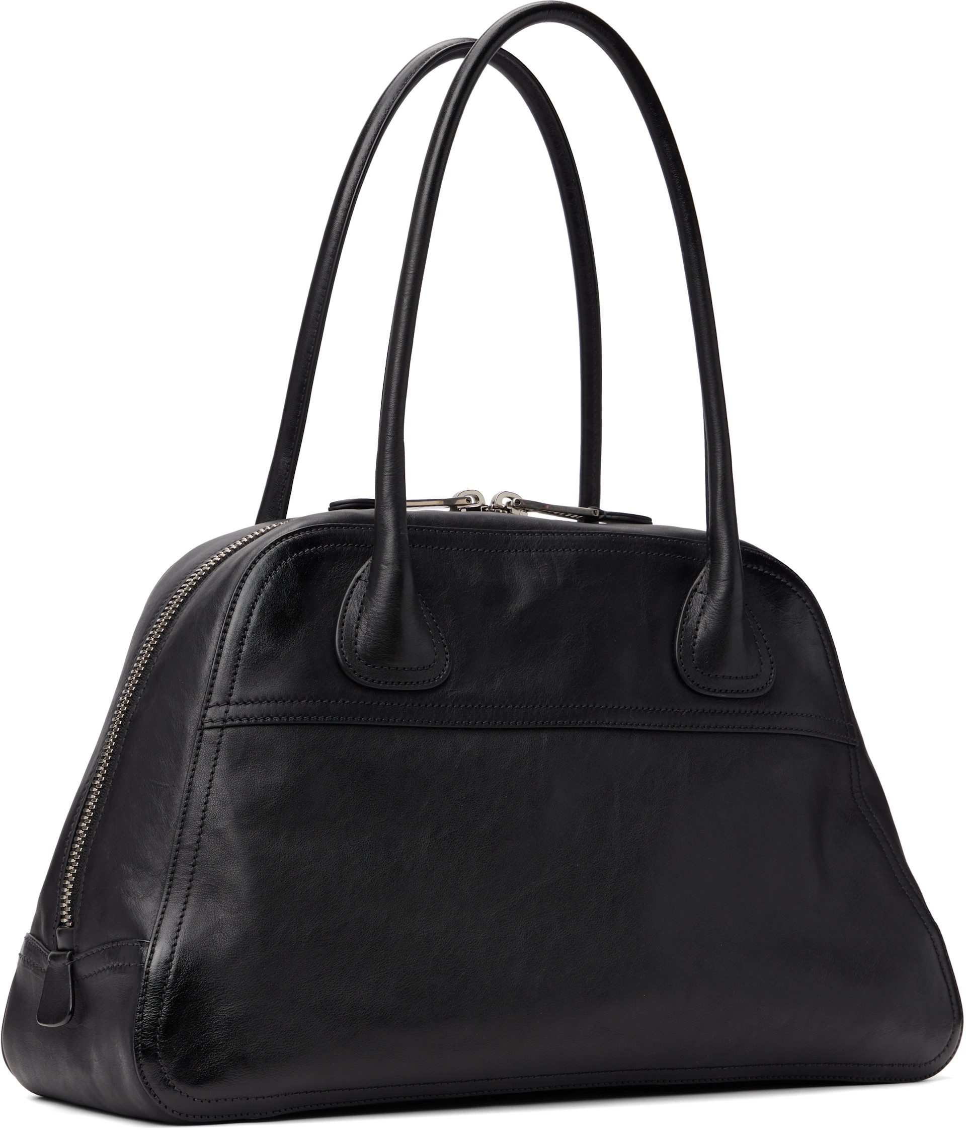 Miu Miu: Black Vivant Leather Bag | SSENSE Canada