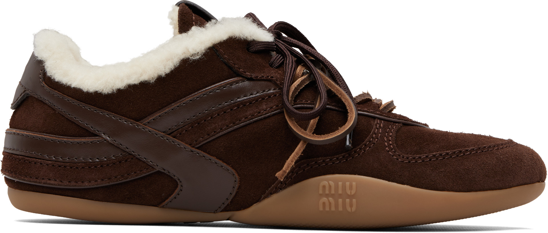 Miu Miu - Baskets Gymnasium brunes