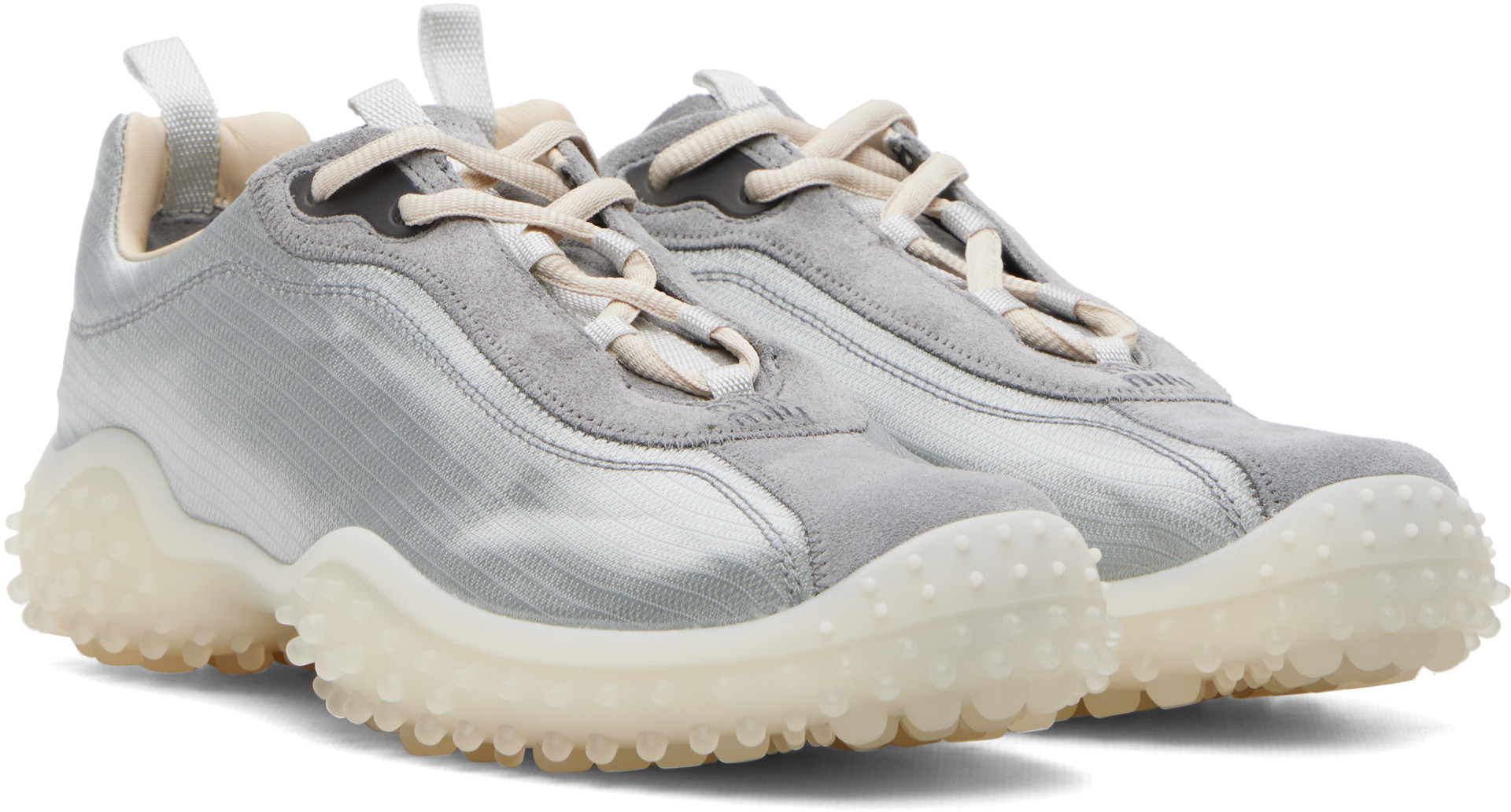 Miu Miu - Baskets Bubble gris