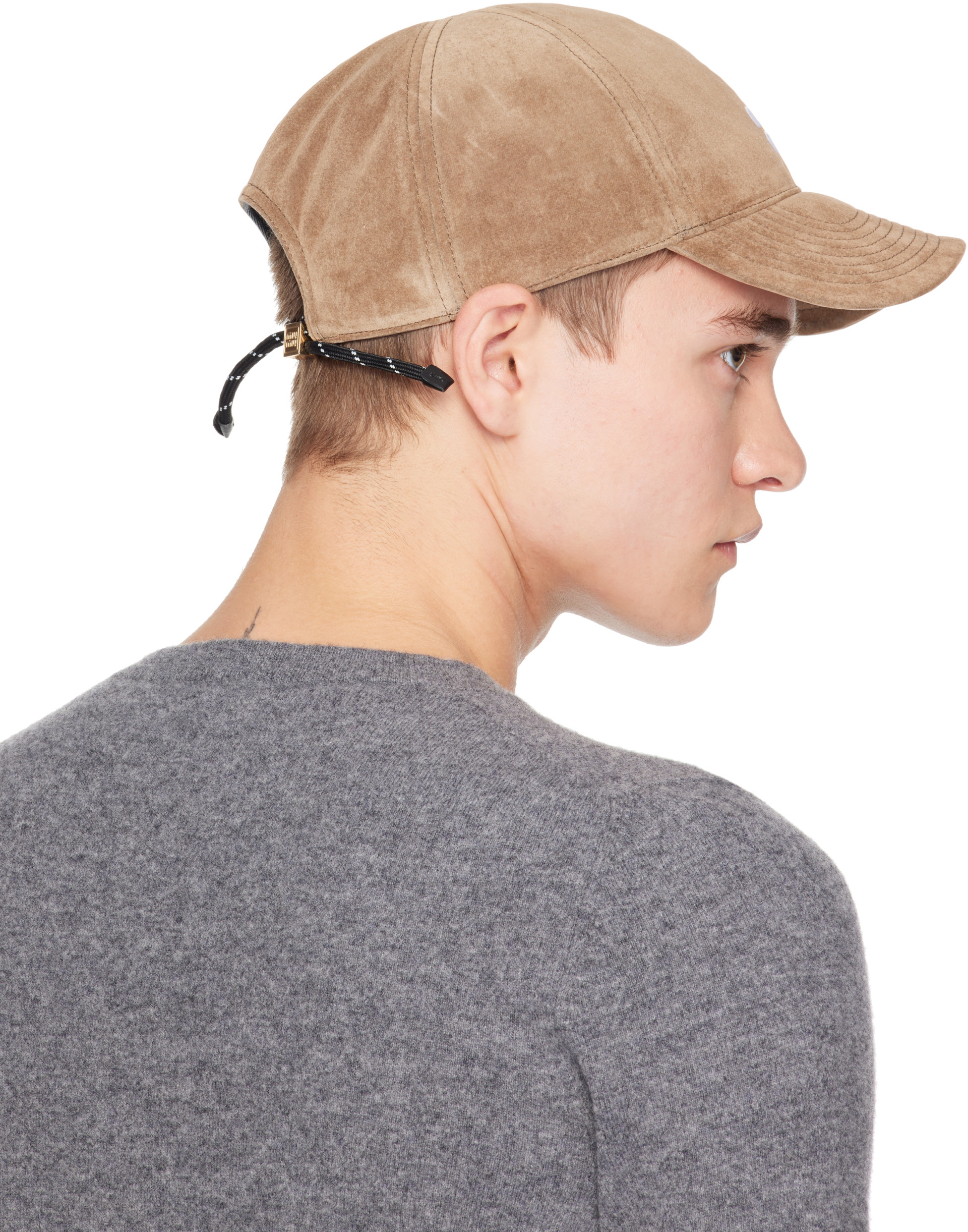 Miu Miu - Tan Velvet Baseball Cap
