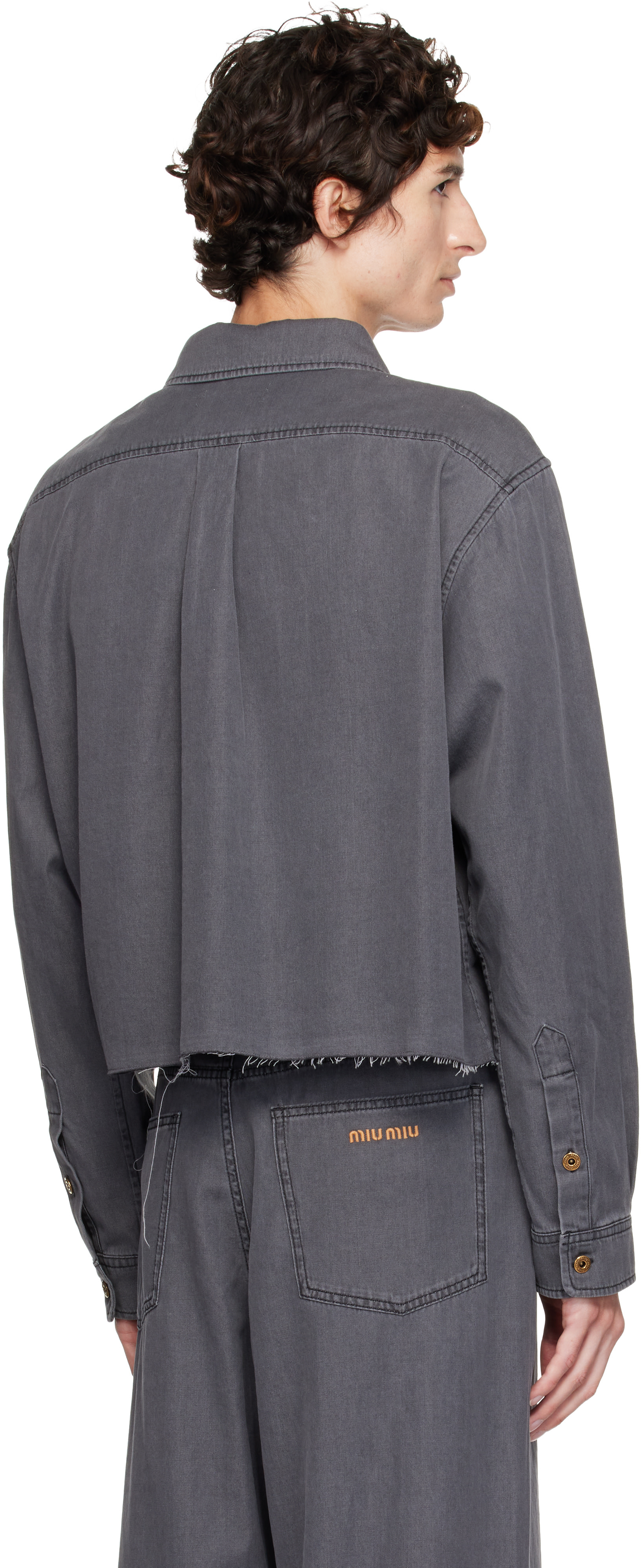 Miu Miu - Gray Chambray Shirt