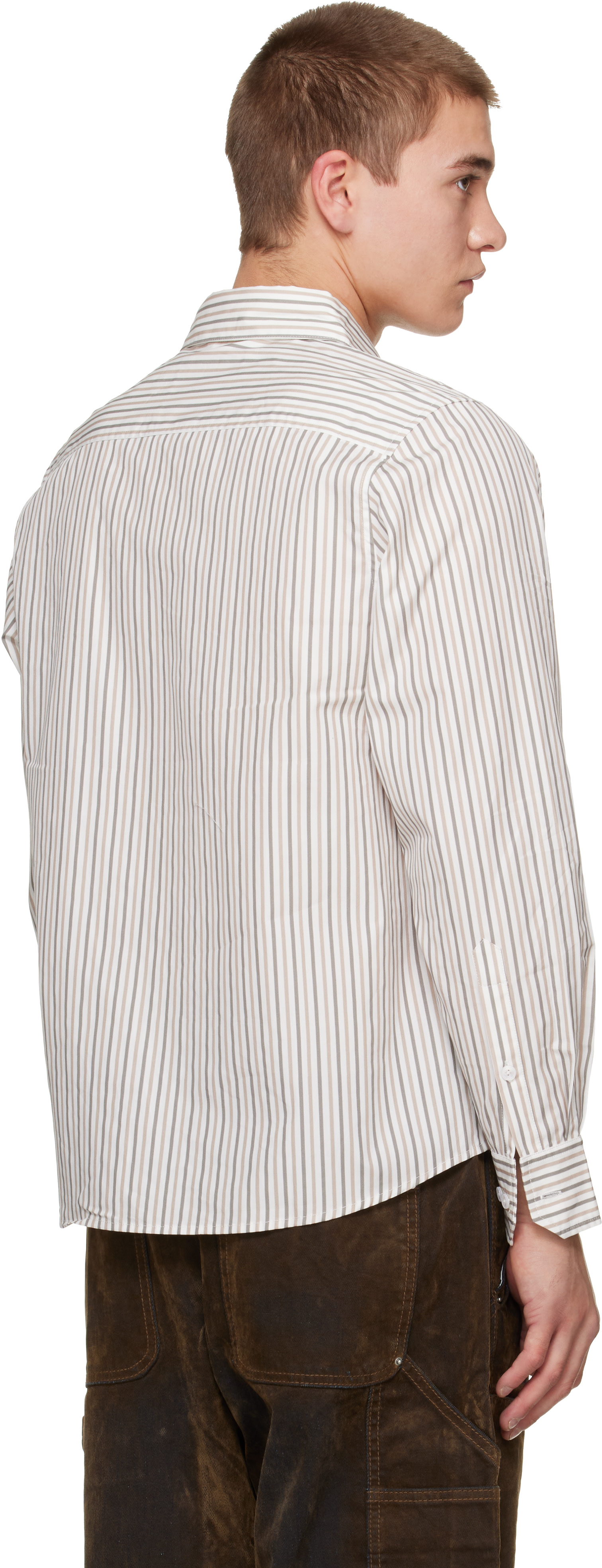 KidSuper - White Striped Face Shirt