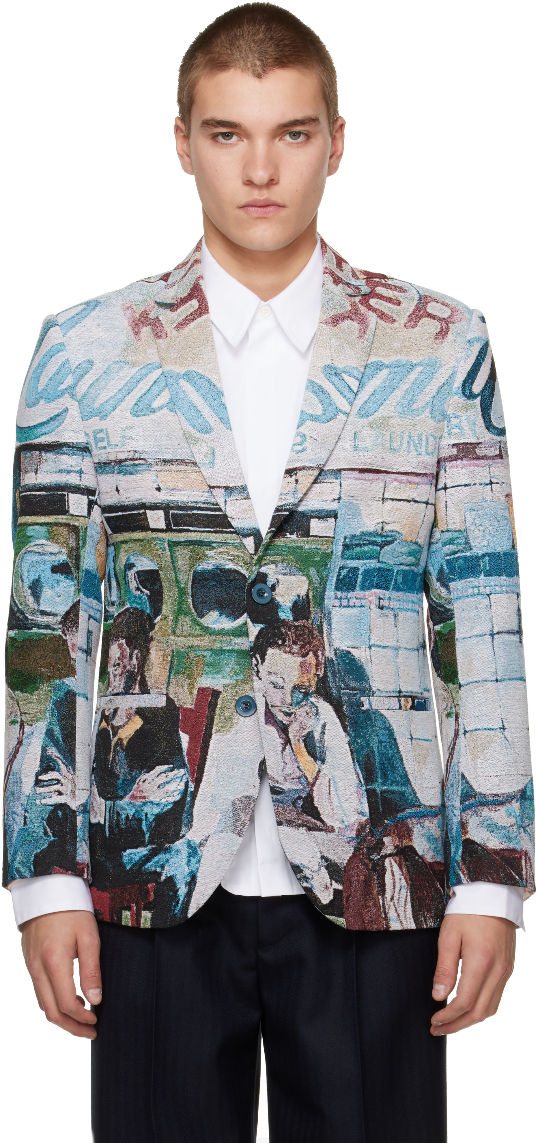KidSuper - Multicolor 'Sunday Mornings' Jacquard Jacket