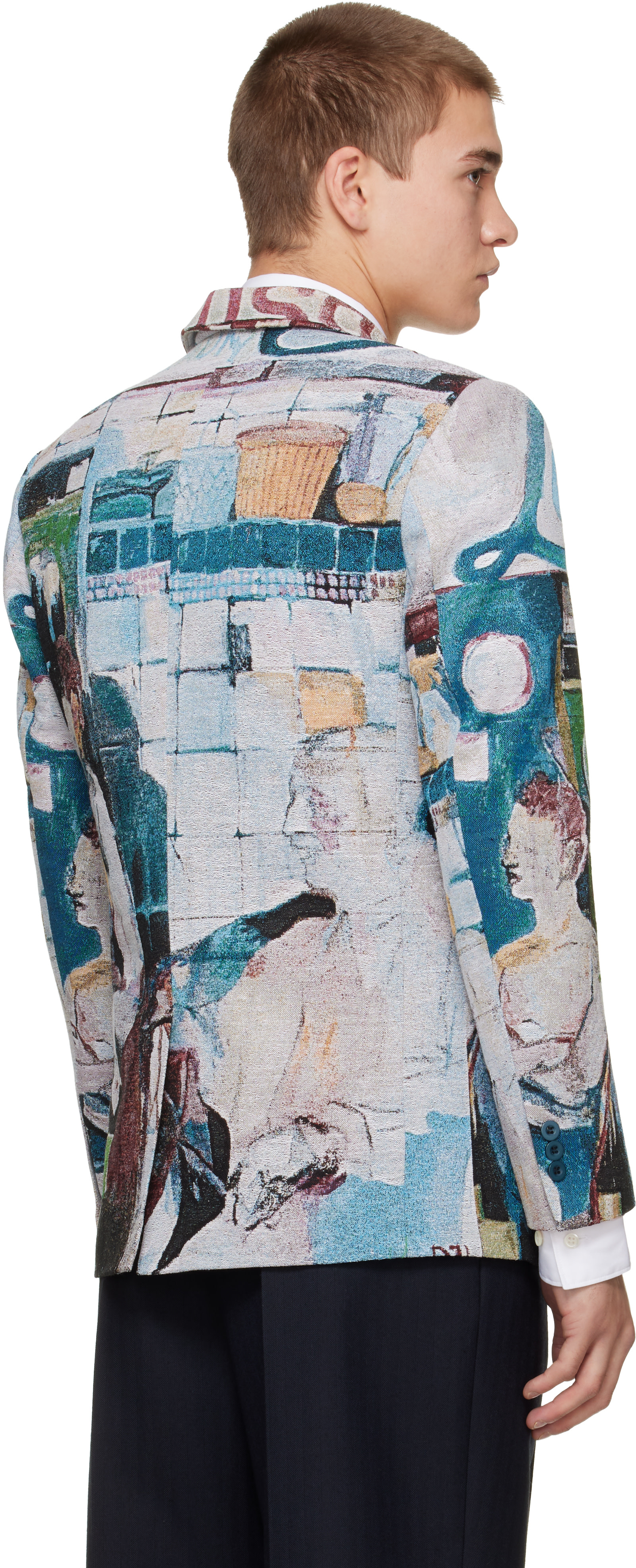 KidSuper - Multicolor 'Sunday Mornings' Jacquard Jacket
