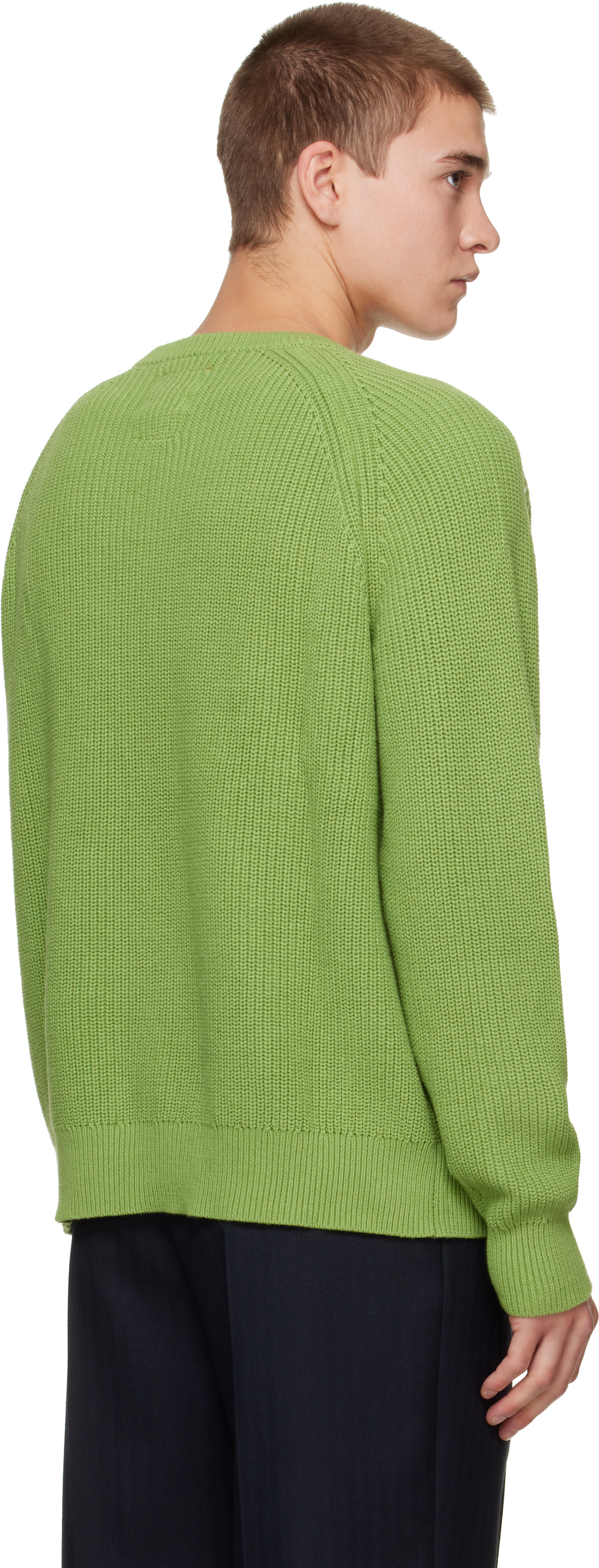 KidSuper - Pull vert en tricot à image de fleur