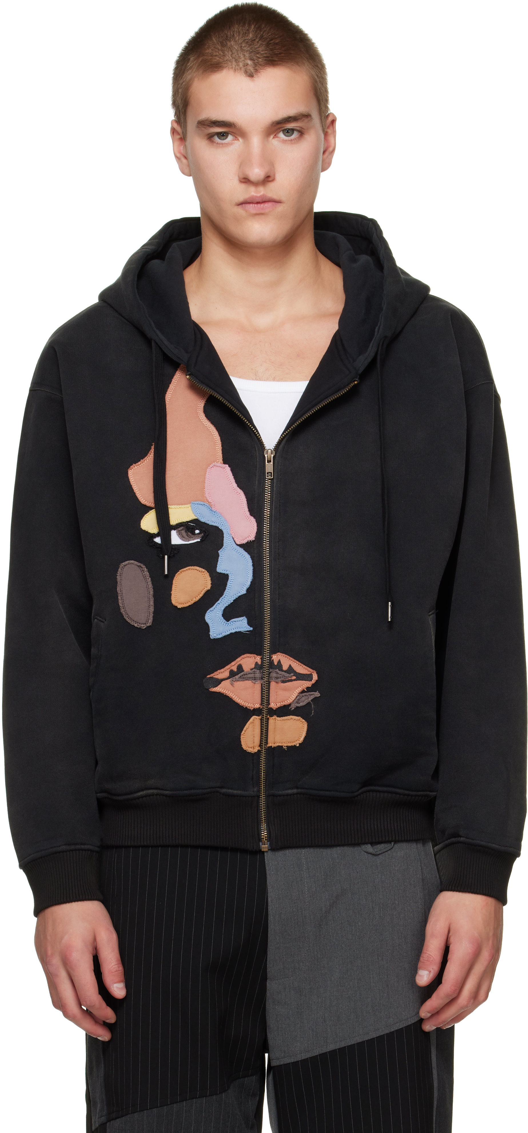KidSuper - Pull à capuche écussons Side Eye Face