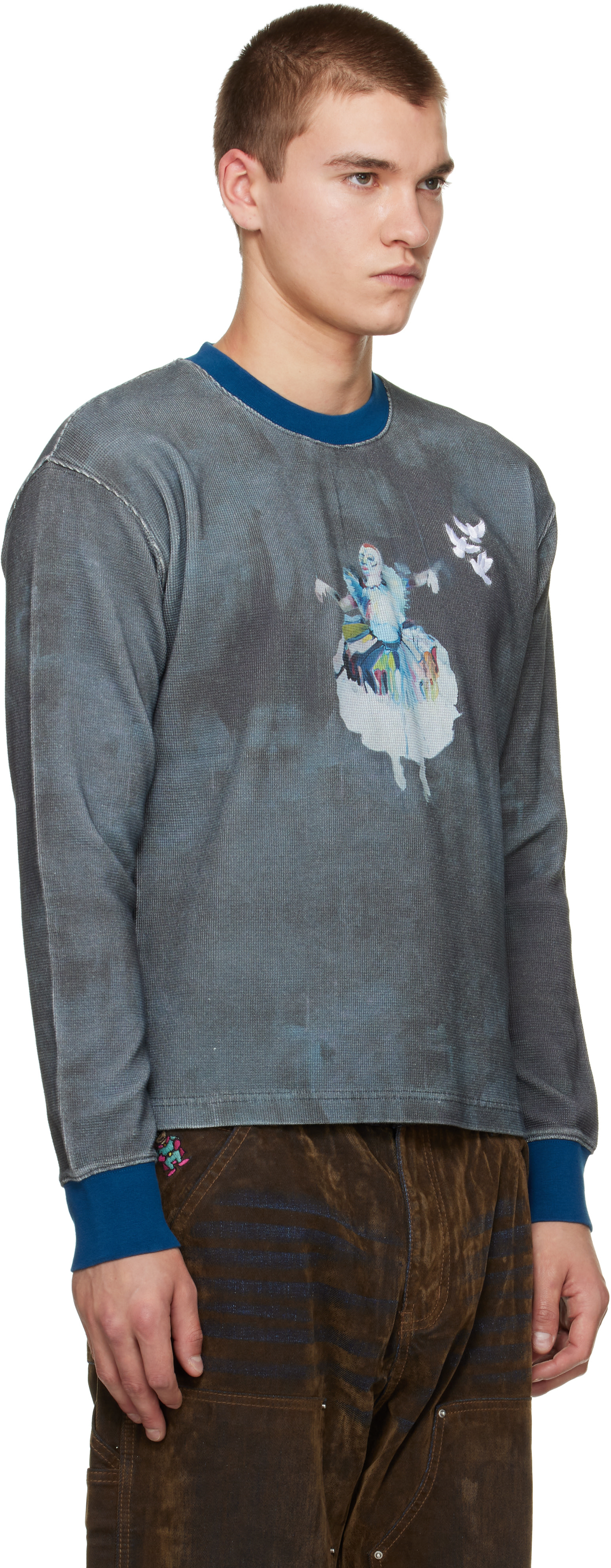 KidSuper - Gray 'Puppet Master' Thermal Sweatshirt