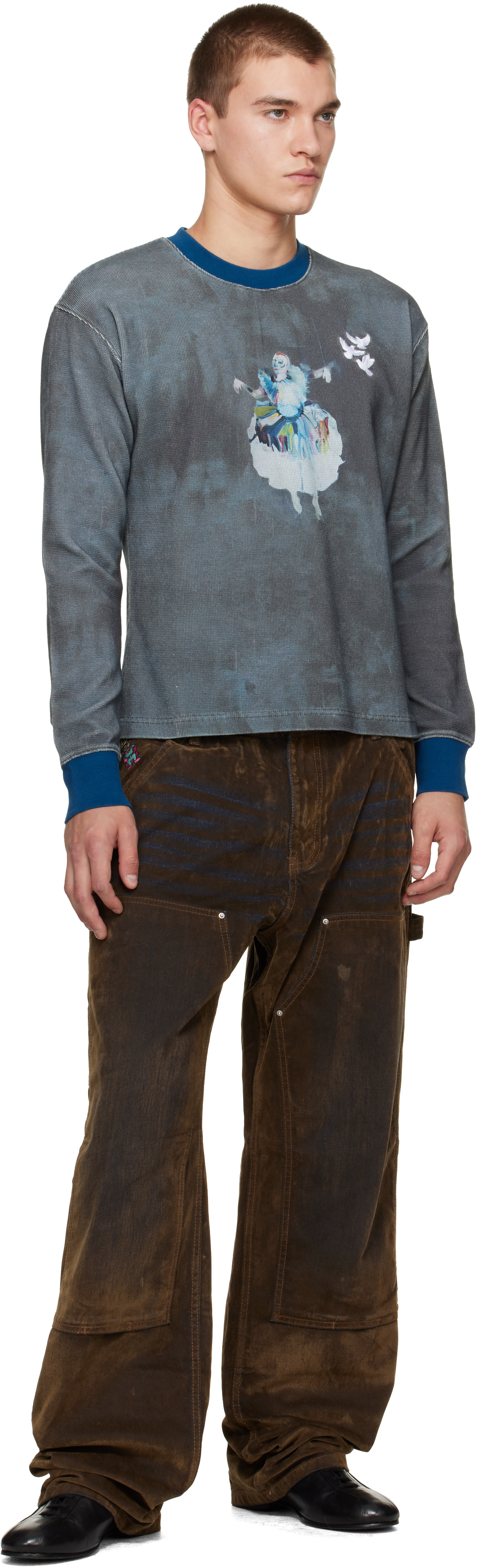 KidSuper - Gray 'Puppet Master' Thermal Sweatshirt