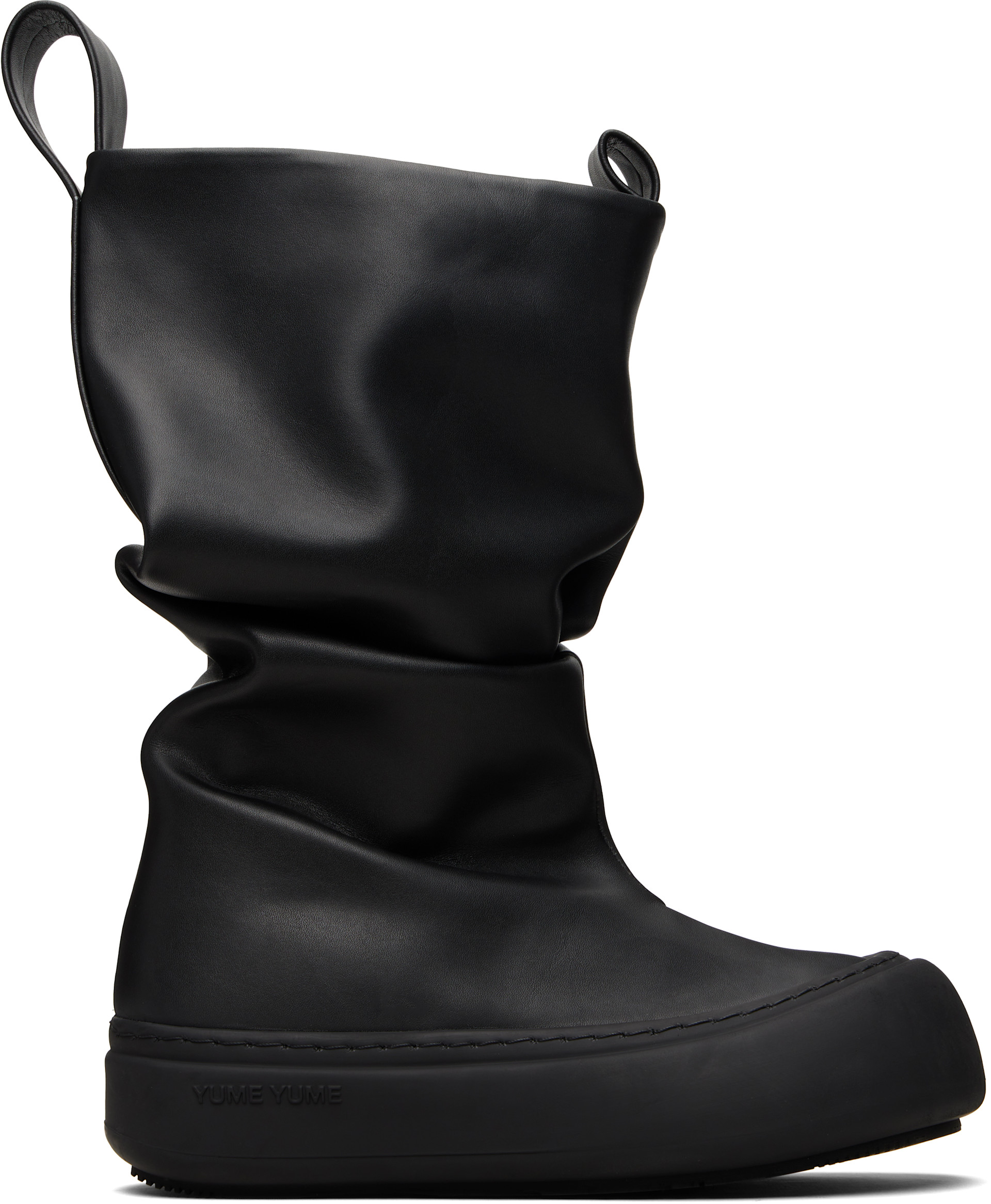 YUME YUME: Black Low Fisherman Boots | SSENSE