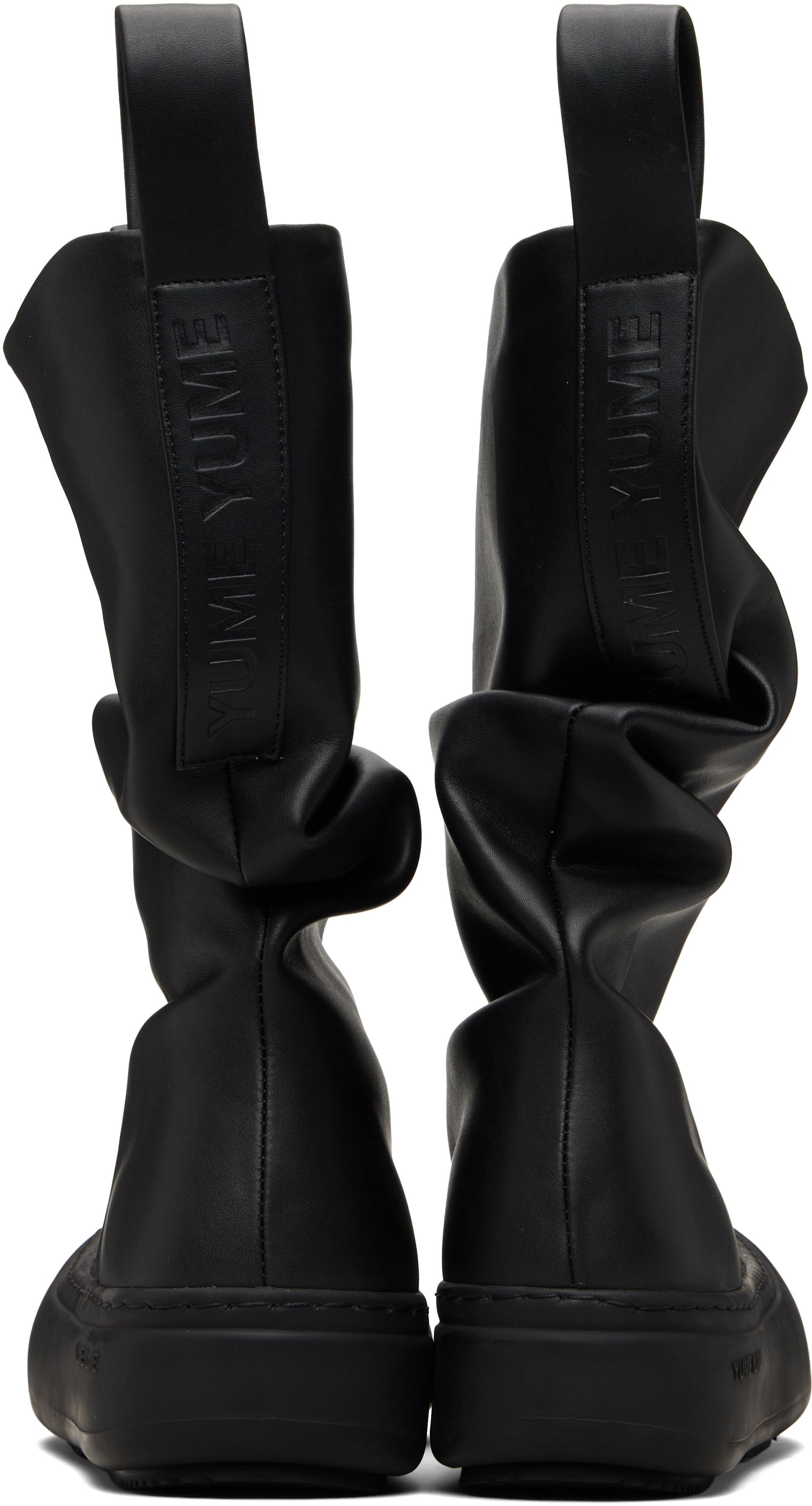YUME YUME: Black Low Fisherman Boots | SSENSE