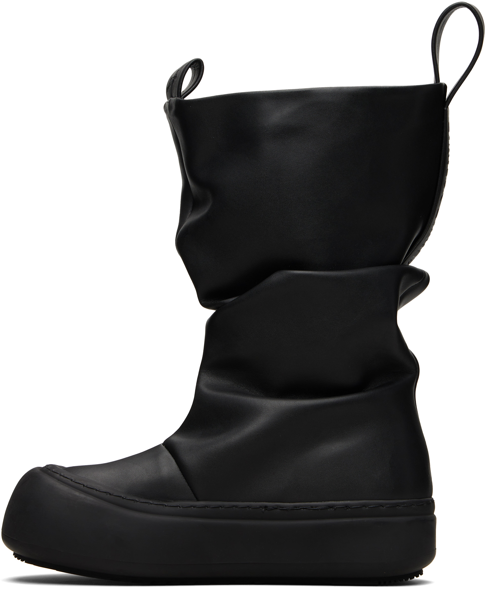 YUME YUME: Black Low Fisherman Boots | SSENSE