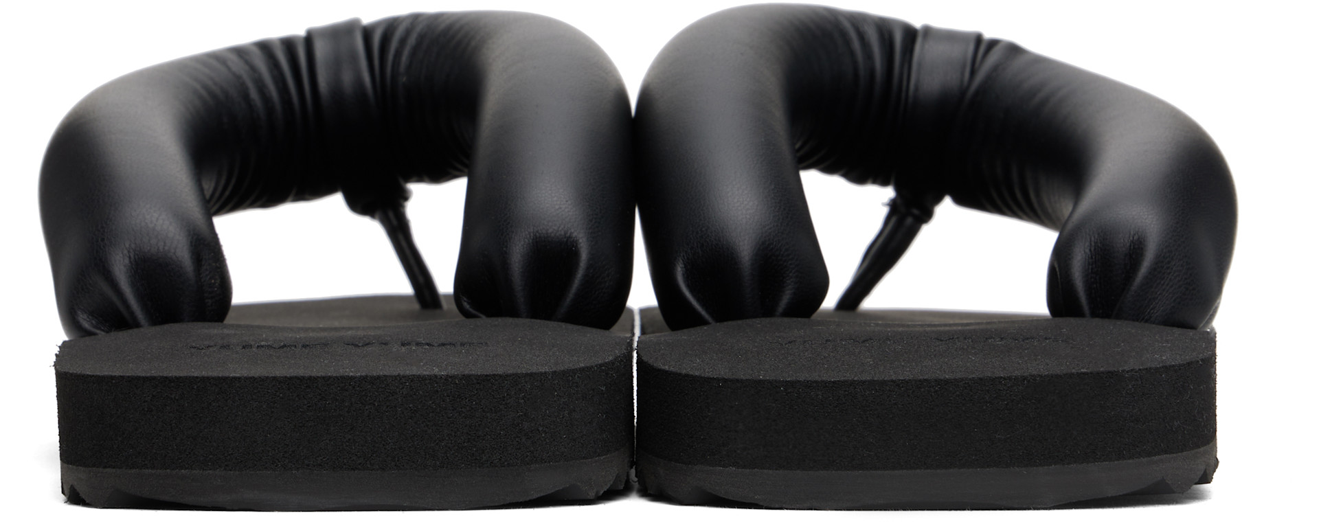 YUME YUME: Black Suki Flip-Flops | SSENSE
