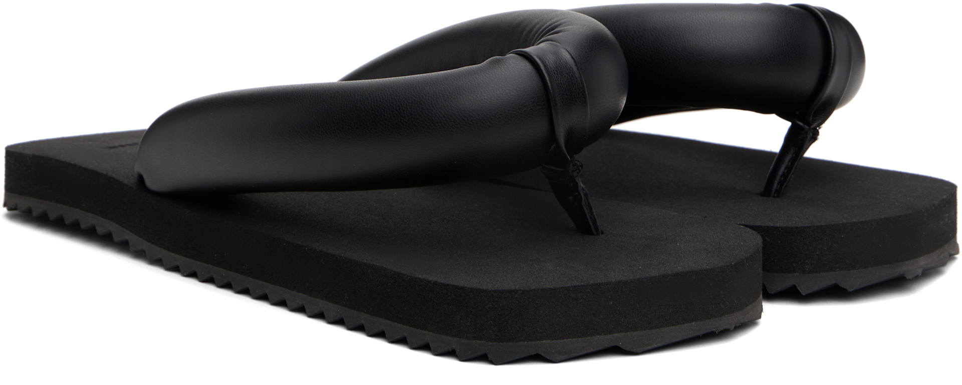 YUME YUME SUKI 36サイズ(23cm) BLACK YUME YUME: Black Suki Flip-Flops | SSENSE