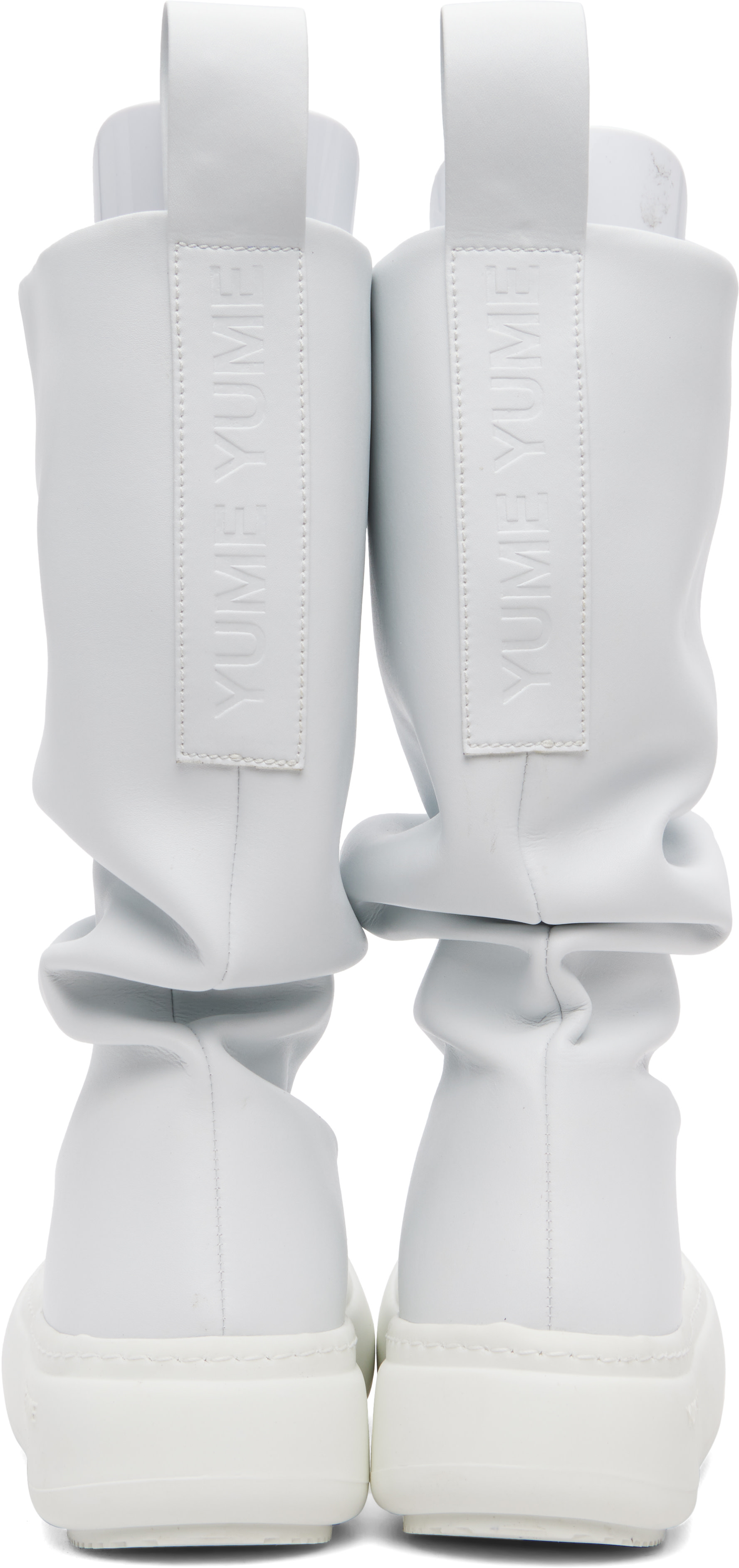 YUME YUME: SSENSE Exclusive Off-White Low Fisherman Chelsea Boots