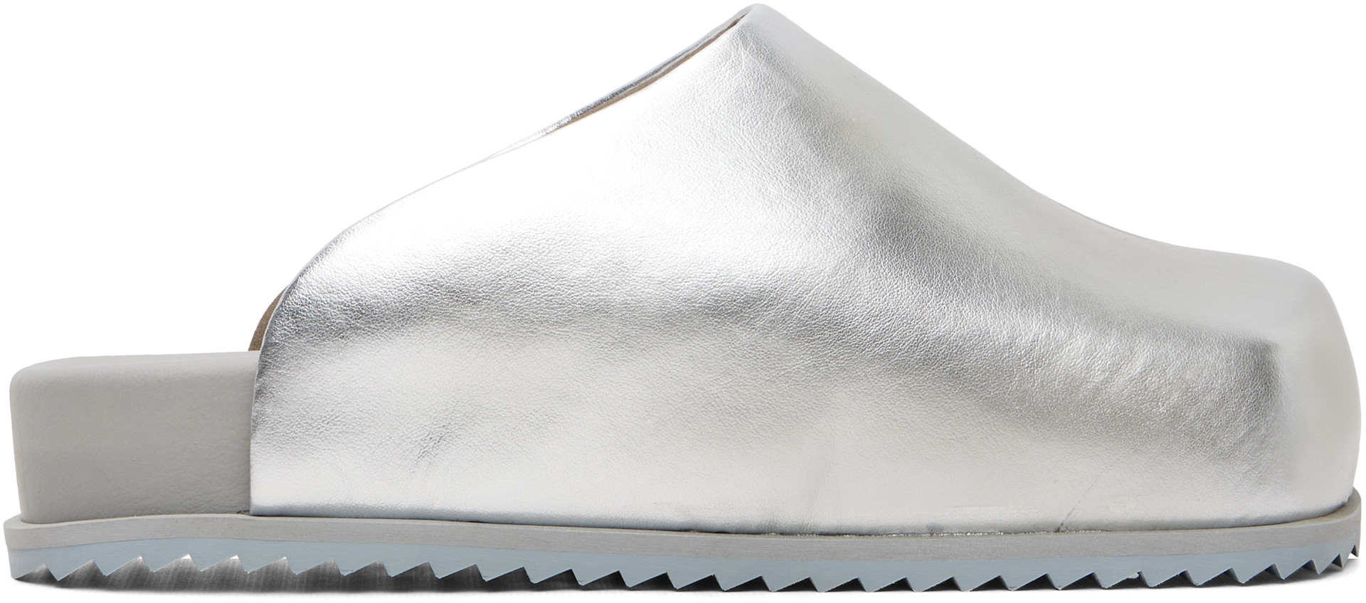 YUME YUME: Silver Truck Slide Slip-on Loafers | SSENSE