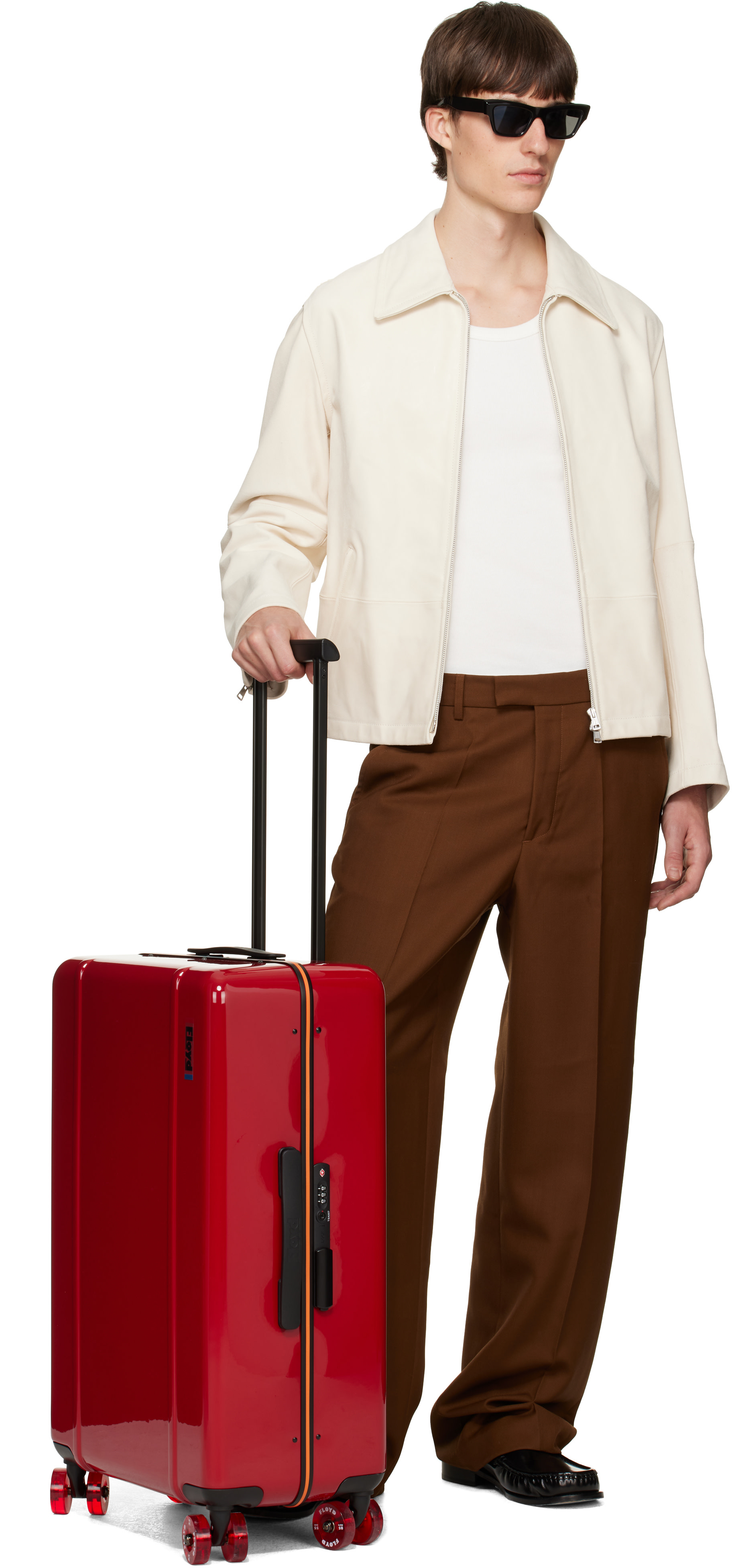 Floyd - Red Check-In Suitcase